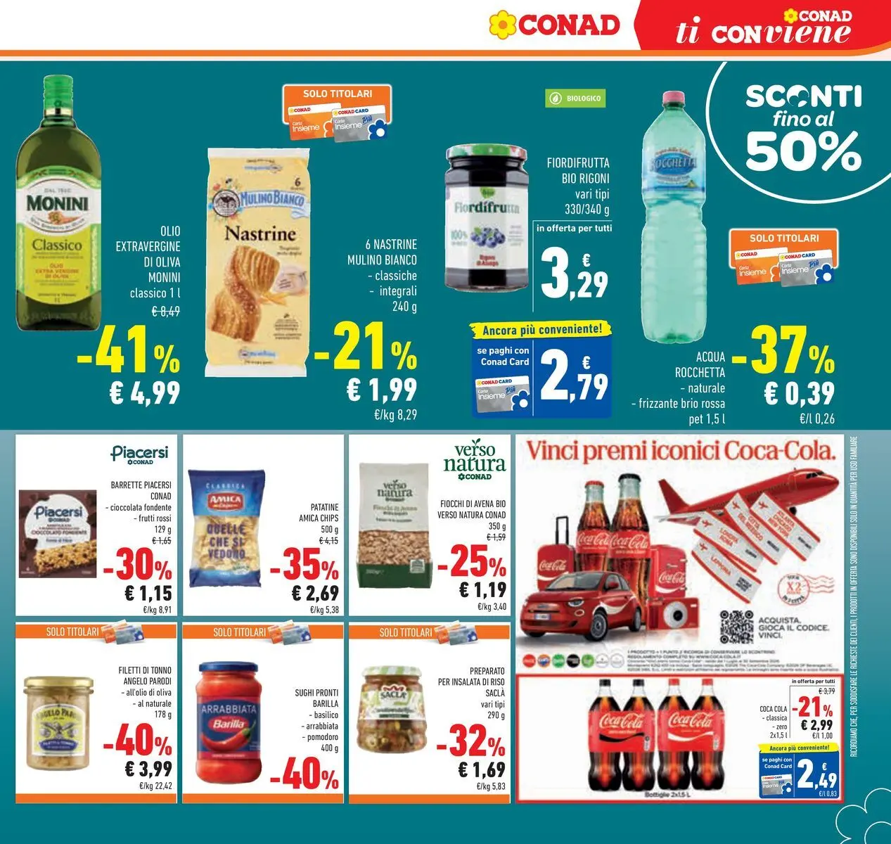 Volantino Conad dal 29/07/2026 > Anteprima | Pagina: 25 | Prodotti: Cioccolato, Patatine, Pomodoro, Olio