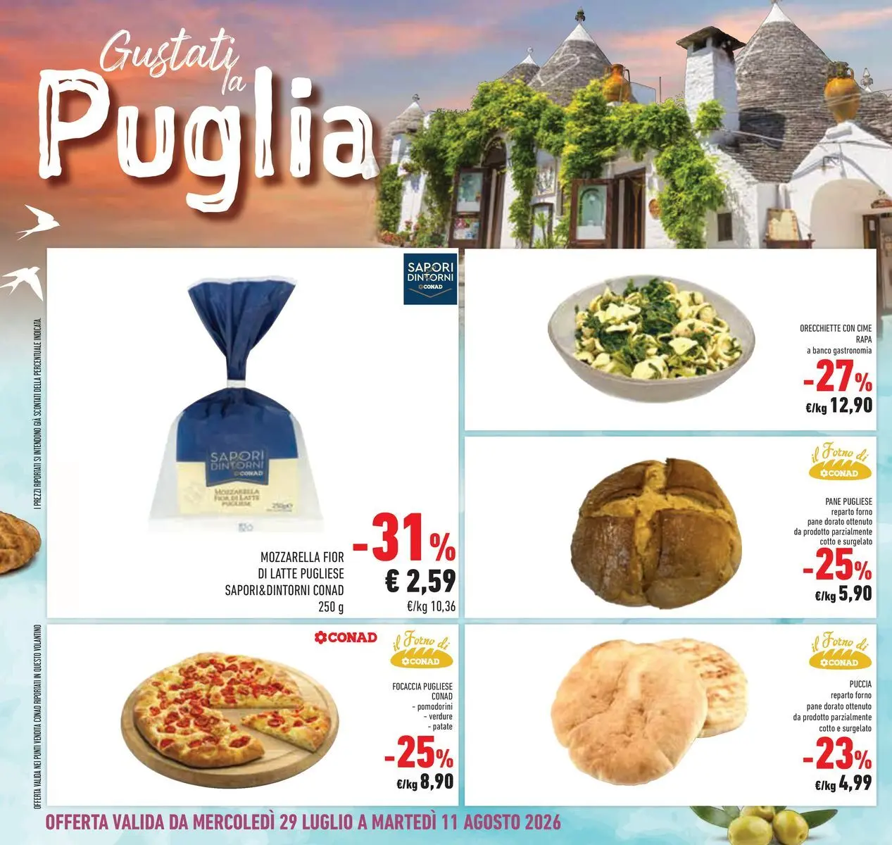 Volantino Conad dal 29/07/2026 > Anteprima | Pagina: 28 | Prodotti: Pomodorini, Pane, Focaccia, Il forno