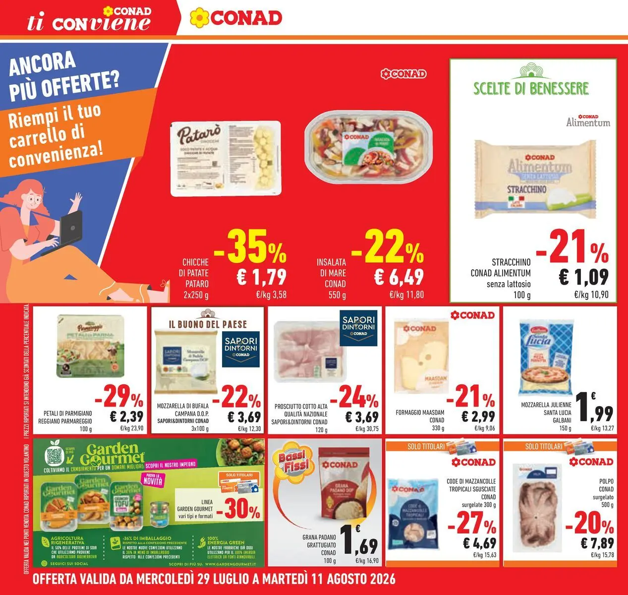 Volantino Conad dal 29/07/2026 > Anteprima | Pagina: 30 | Prodotti: Mazzancolle, Prosciutto, Gnocchi, Parmigiano