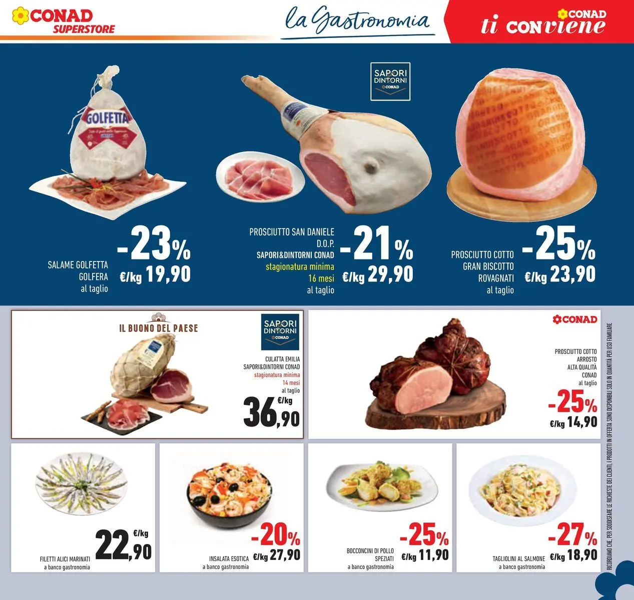 Volantino Conad dal 29/07/2026 > Anteprima | Pagina: 13 | Prodotti: Salame, Pollo, Insalata, Prosciutto