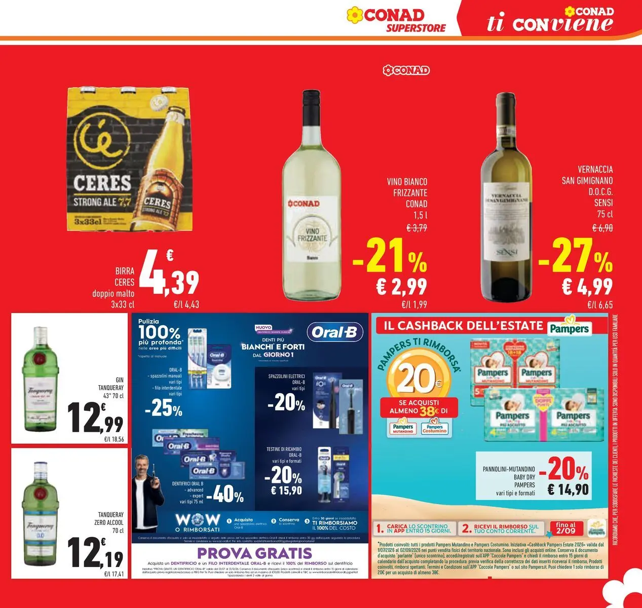 Volantino Conad dal 29/07/2026 > Anteprima | Pagina: 31 | Prodotti: Tè, Vino, Ceres, Vino bianco