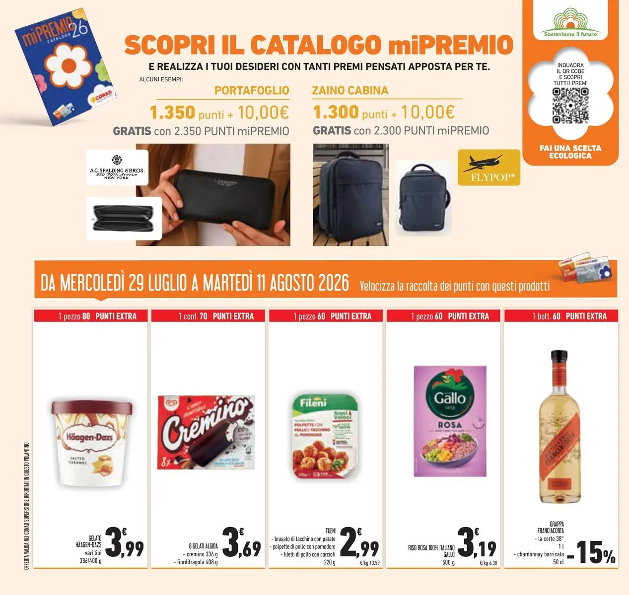 Volantino Conad dal 29/07/2026 > Anteprima | Pagina: 38 | Prodotti: Zaino, Portafoglio, Grappa, Polpette