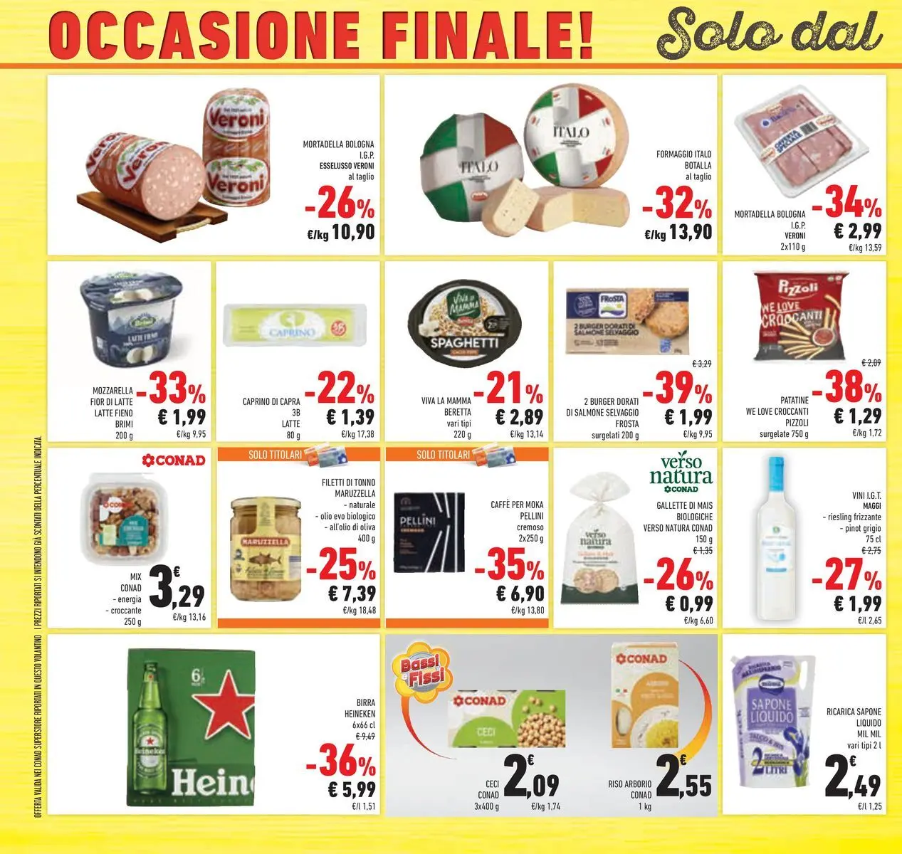 Volantino Conad dal 29/07/2026 > Anteprima | Pagina: 40 | Prodotti: Caffè, Formaggio, Gallette, Mais