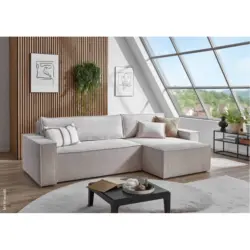 Ecksofa mit Bettfunktion und Bettkasten