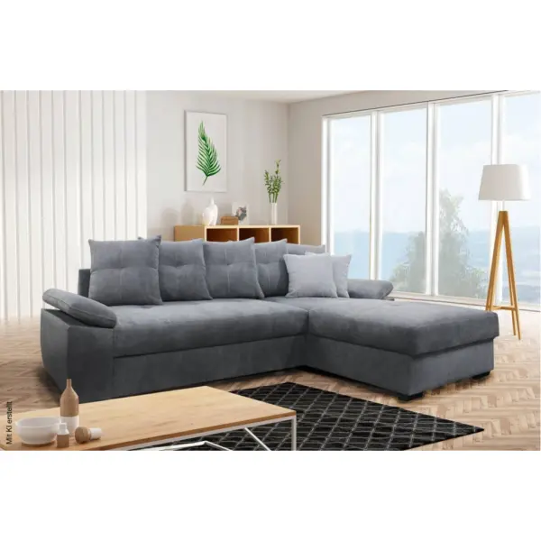 Ecksofa mit Bettfunktion und Bettkasten