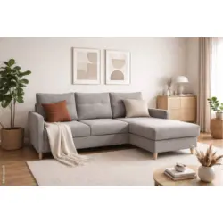 Ecksofa mit Bettfunktion und Bettkasten