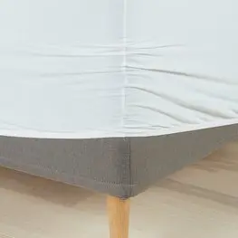 JYSK Cearșaf tricot JETTE 160x200x35 alb