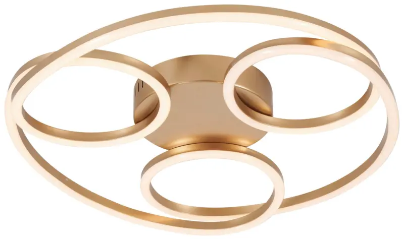 LED-Deckenleuchte Rundim Champagner max. 12 Watt Deckenlampe