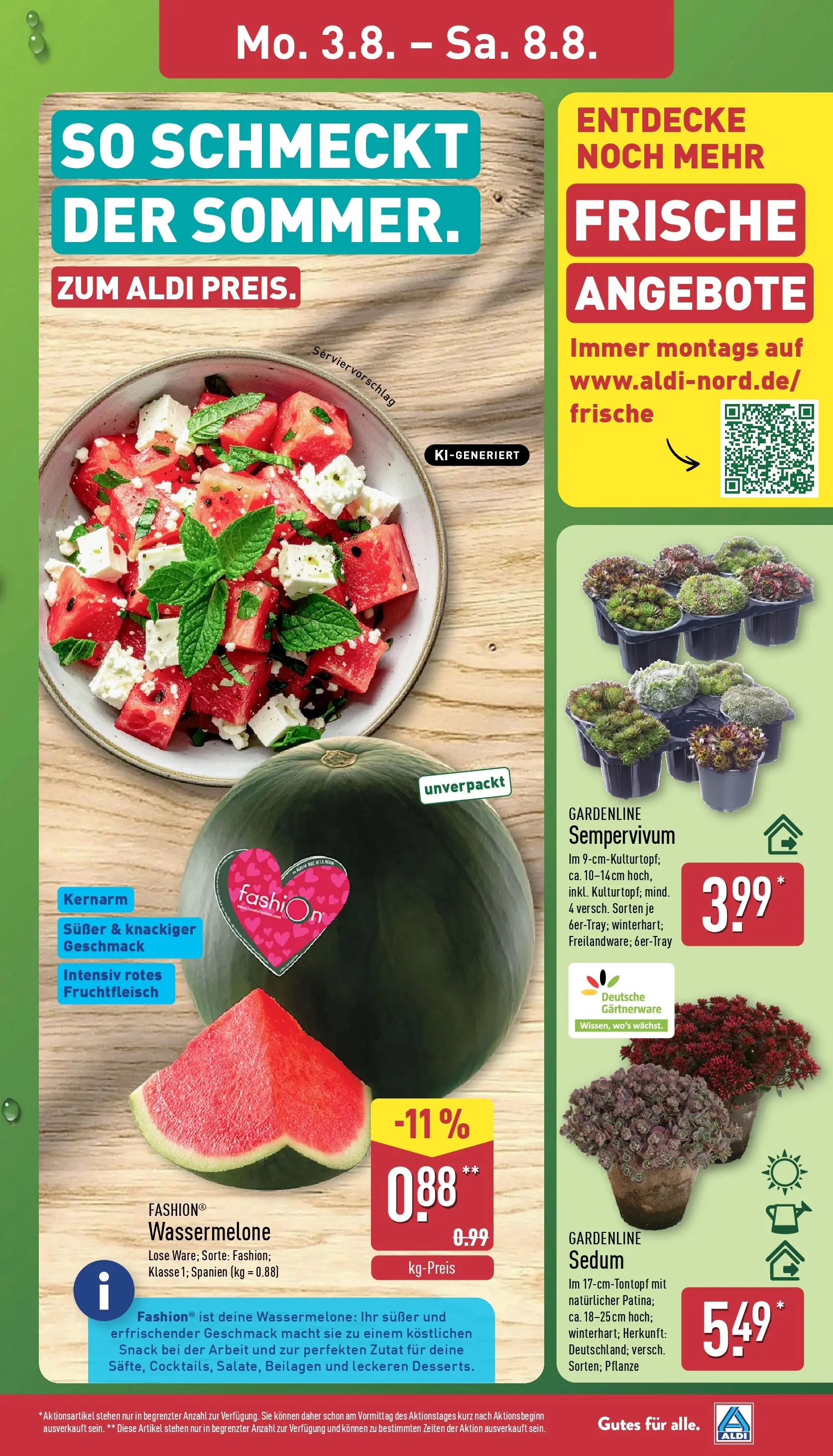 Aldi Wochenangebote (ab 03.08.2026) » Angebote Online | Seite: 3 | Produkte: Wassermelone