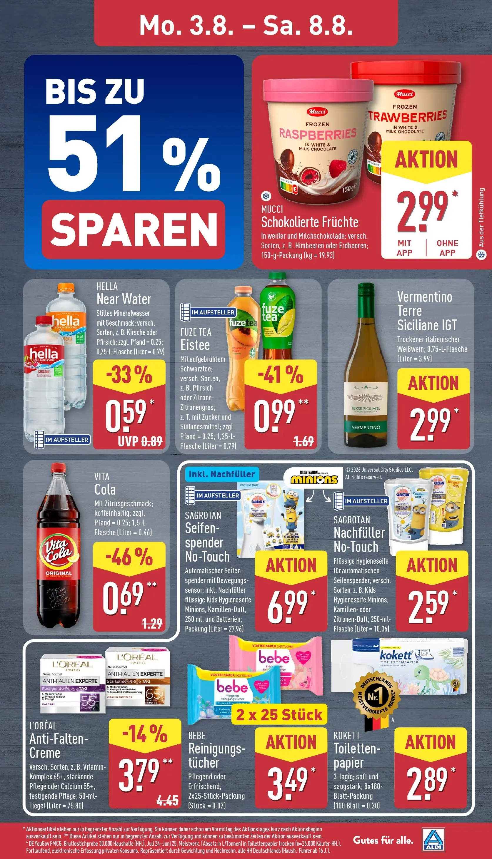 Aldi Wochenangebote (ab 03.08.2026) » Angebote Online | Seite: 11 | Produkte: Zitrone, Pfirsich, Zitronen, Toilettenpapier
