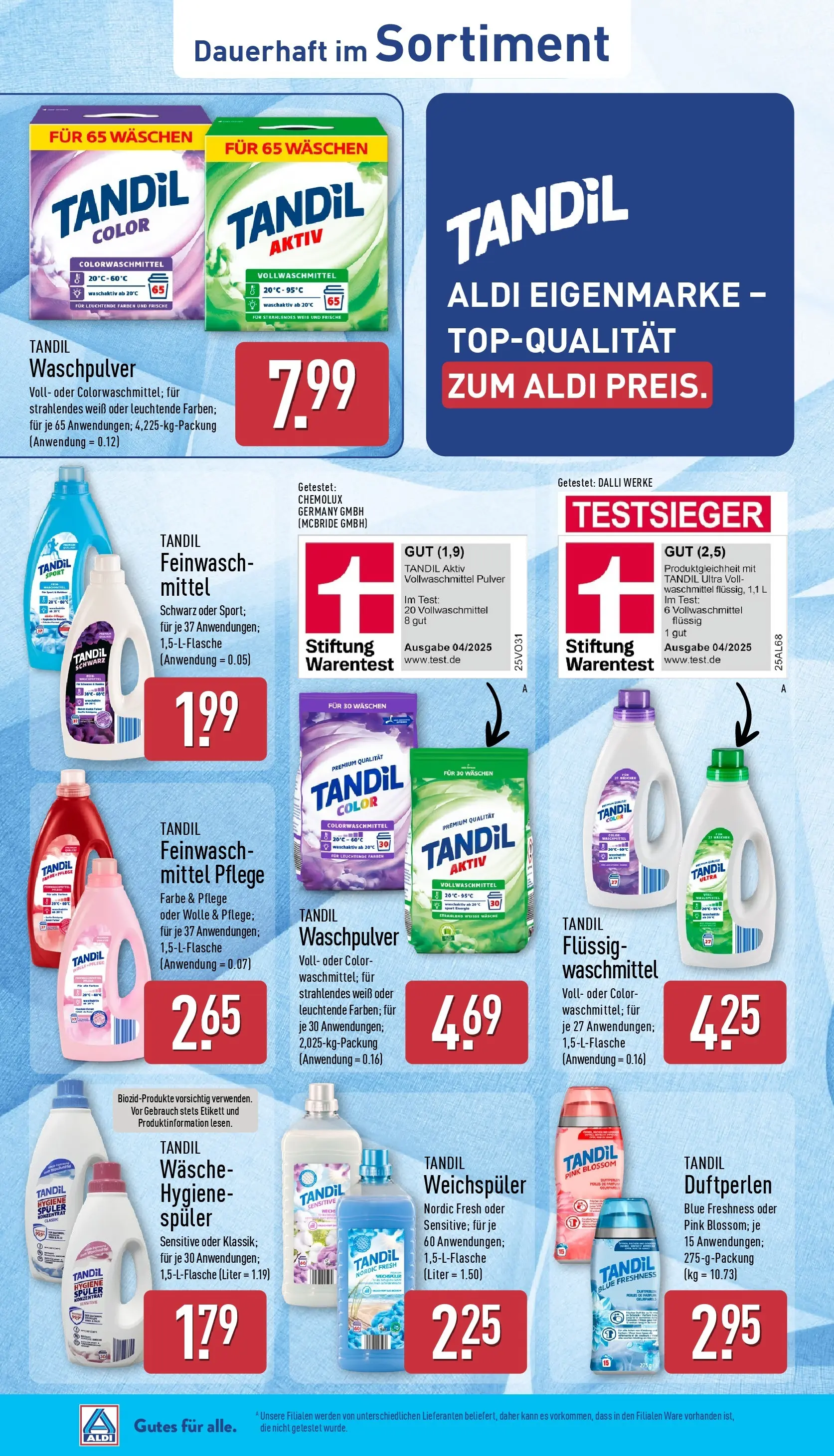 Aldi Wochenangebote (ab 03.08.2026) » Angebote Online | Seite: 14 | Produkte: Waschpulver, Weichspüler, Waschmittel