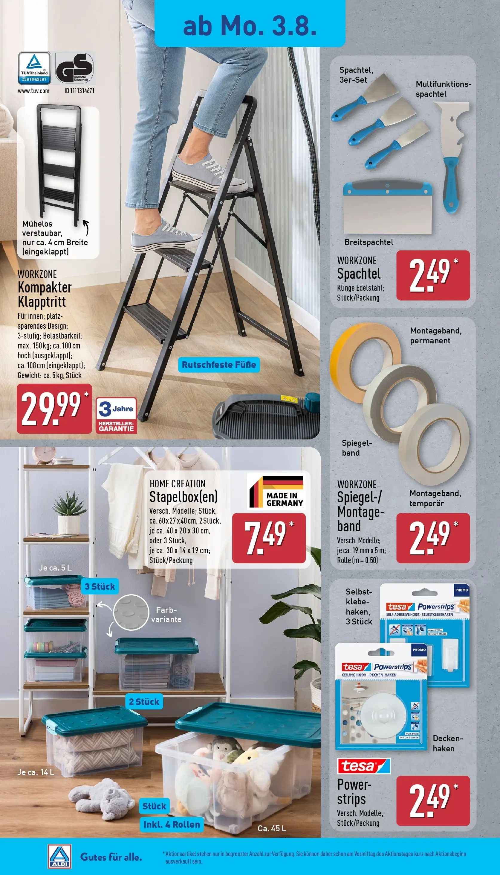 Aldi Wochenangebote (ab 03.08.2026) » Angebote Online | Seite: 18 | Produkte: Gewicht, Box, Spiegel, Home creation