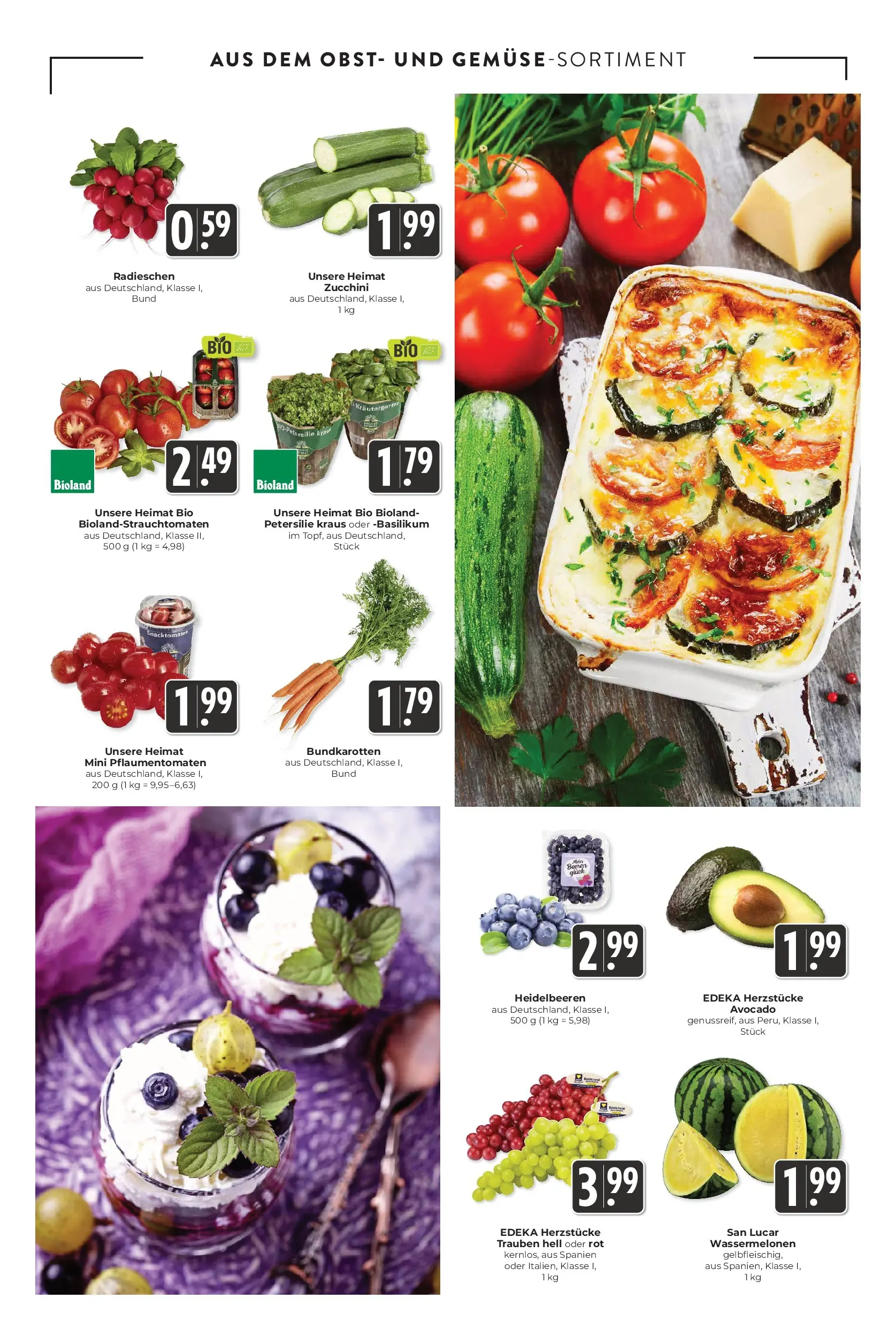 Angebote - Hieber's Frischecenter: Meine Woche (ab 27.07.2026) zum Blättern | Seite: 7 | Produkte: Trauben, Heidelbeeren, Obst, Petersilie
