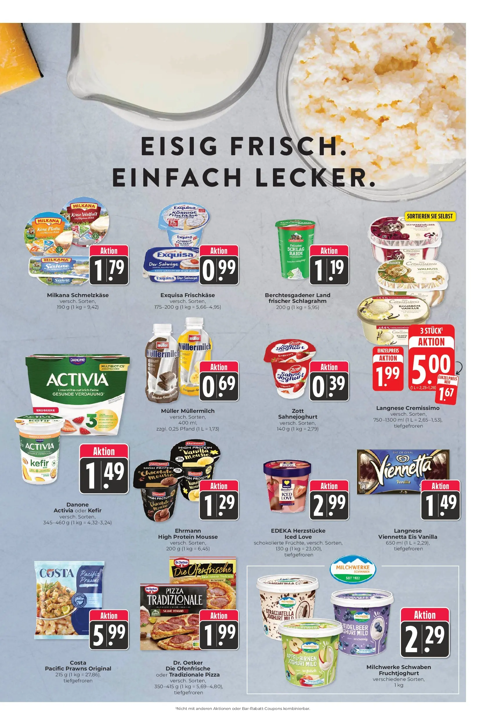 Angebote - Hieber's Frischecenter: Meine Woche (ab 27.07.2026) zum Blättern | Seite: 11 | Produkte: Käse, Milkana, Fruchtjoghurt, Exquisa