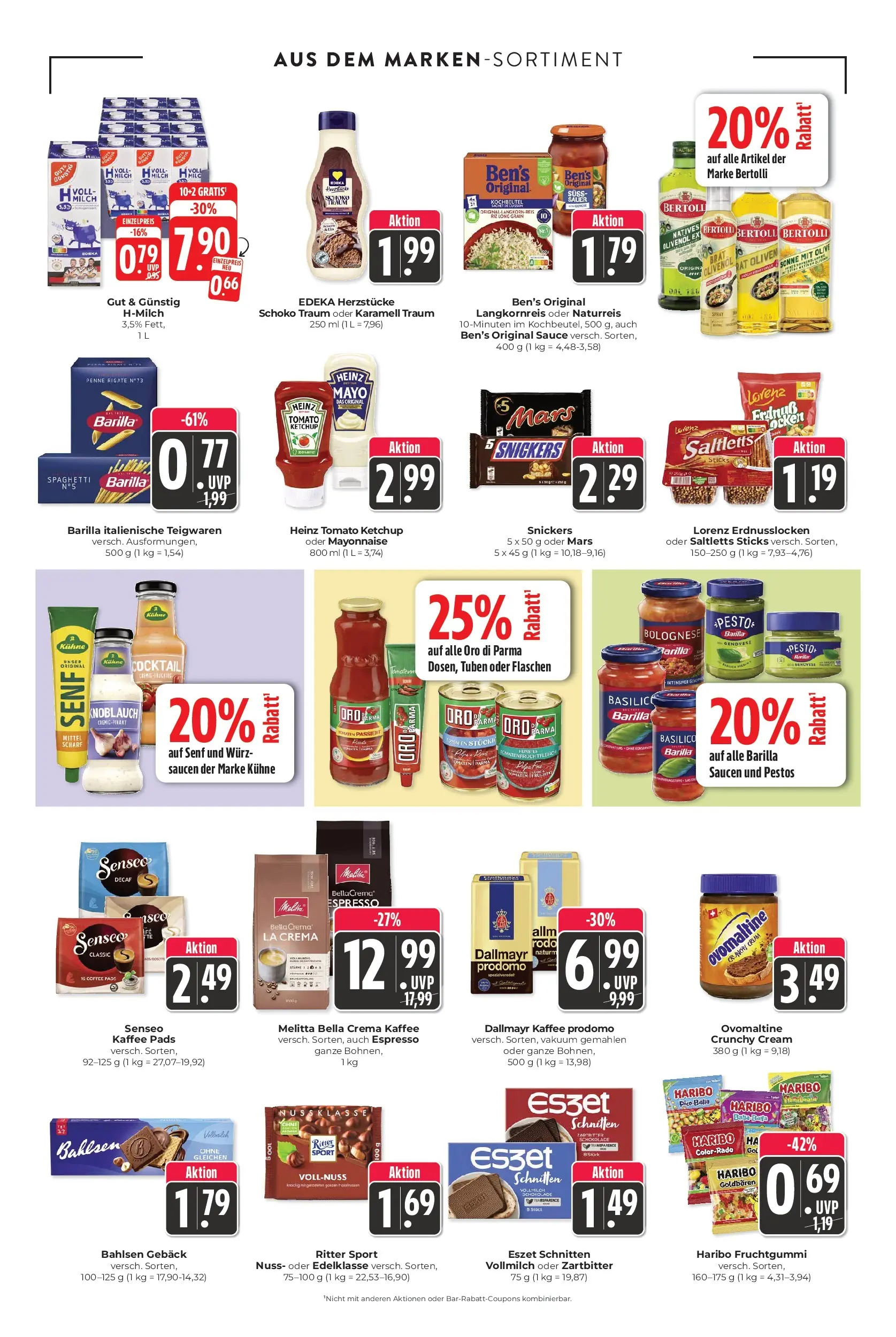 Angebote - Hieber's Frischecenter: Meine Woche (ab 27.07.2026) zum Blättern | Seite: 13 | Produkte: Haribo, Snickers, Oro di parma, Ketchup