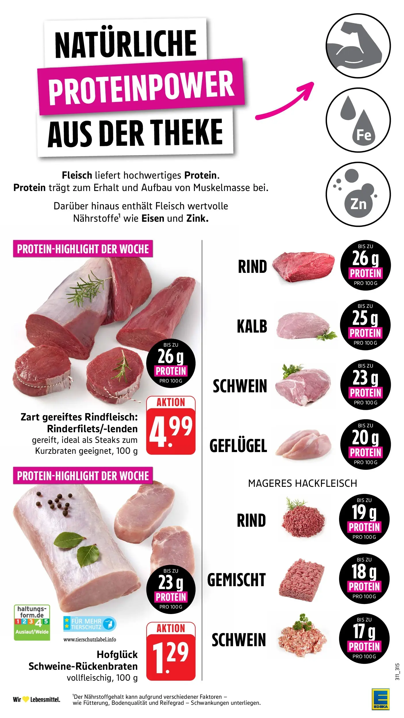 Edeka Prospekt Mühlheim / Donau (ab 27.07.2026) » Angebote Online | Seite: 3 | Produkte: Theke, Rindfleisch, Fleisch, Hackfleisch