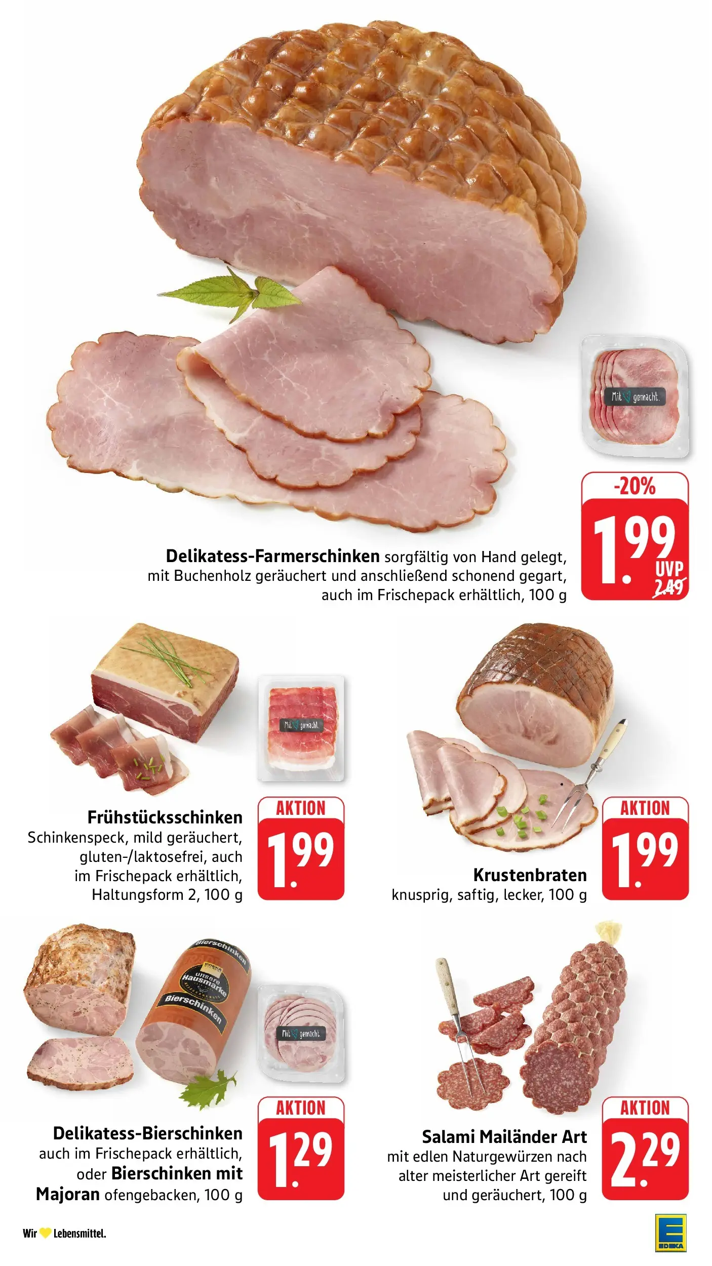 Edeka Prospekt Mühlheim / Donau (ab 27.07.2026) » Angebote Online | Seite: 6 | Produkte: Krustenbraten, Salami