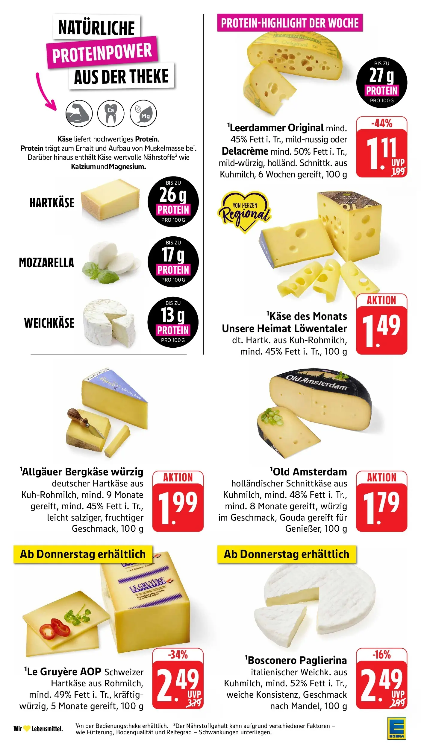 Edeka Prospekt Mühlheim / Donau (ab 27.07.2026) » Angebote Online | Seite: 8 | Produkte: Käse, Theke, Mozzarella, Gouda