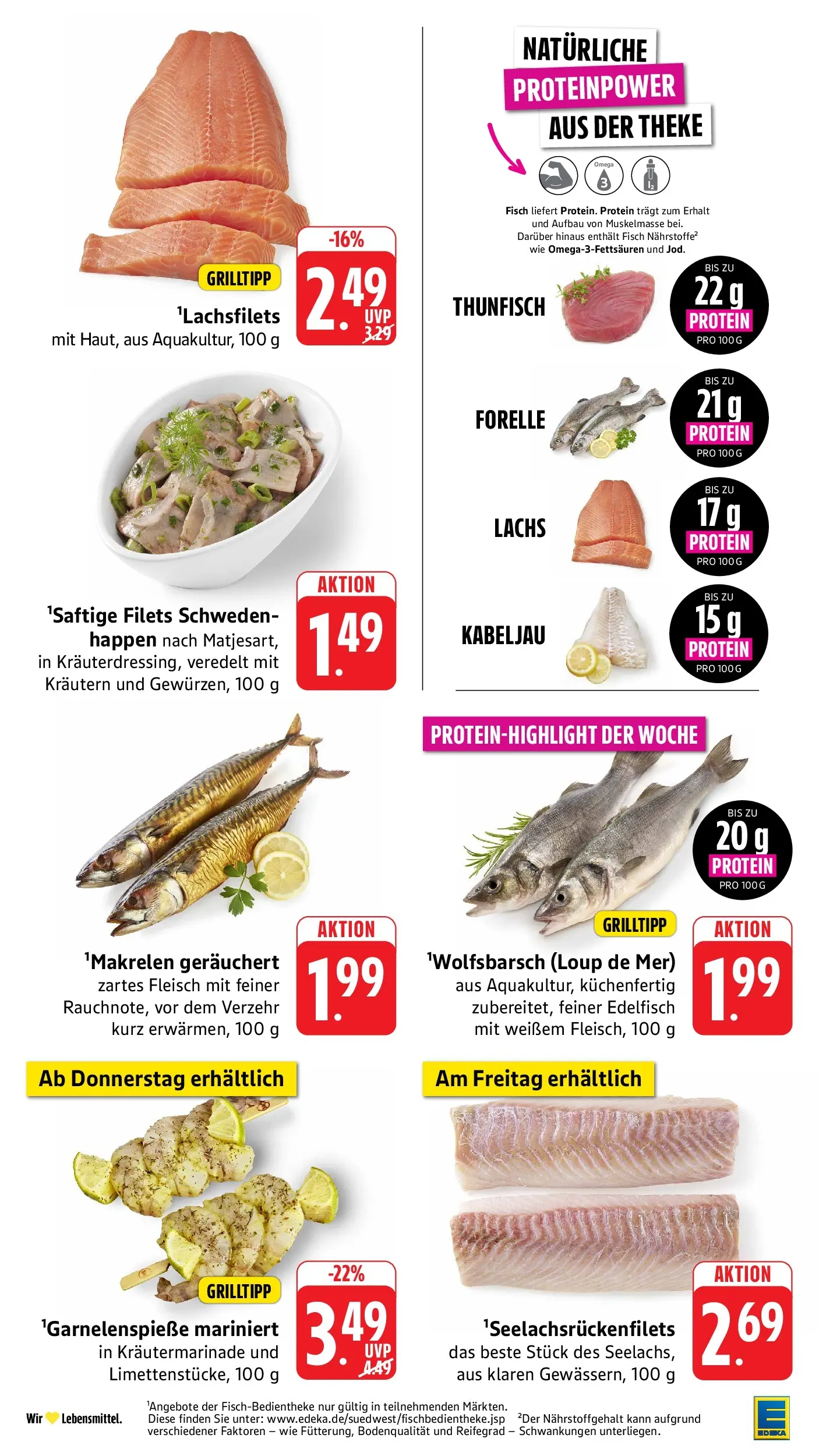 Edeka Prospekt Mühlheim / Donau (ab 27.07.2026) » Angebote Online | Seite: 9 | Produkte: Thunfisch, Fisch, Lachs, Fleisch