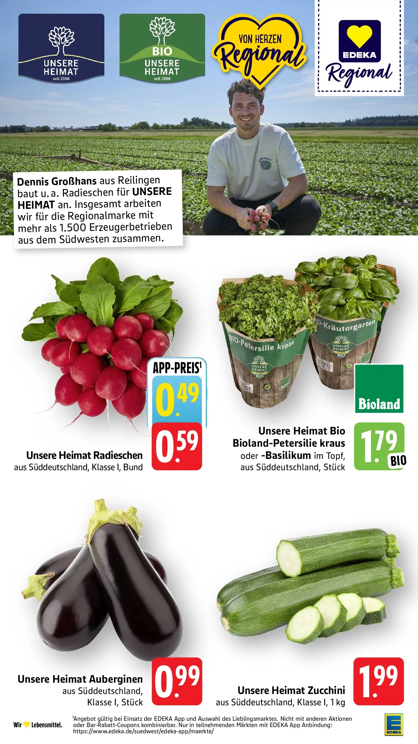 Edeka Prospekt Mühlheim / Donau (ab 27.07.2026) » Angebote Online | Seite: 12 | Produkte: Zucchini