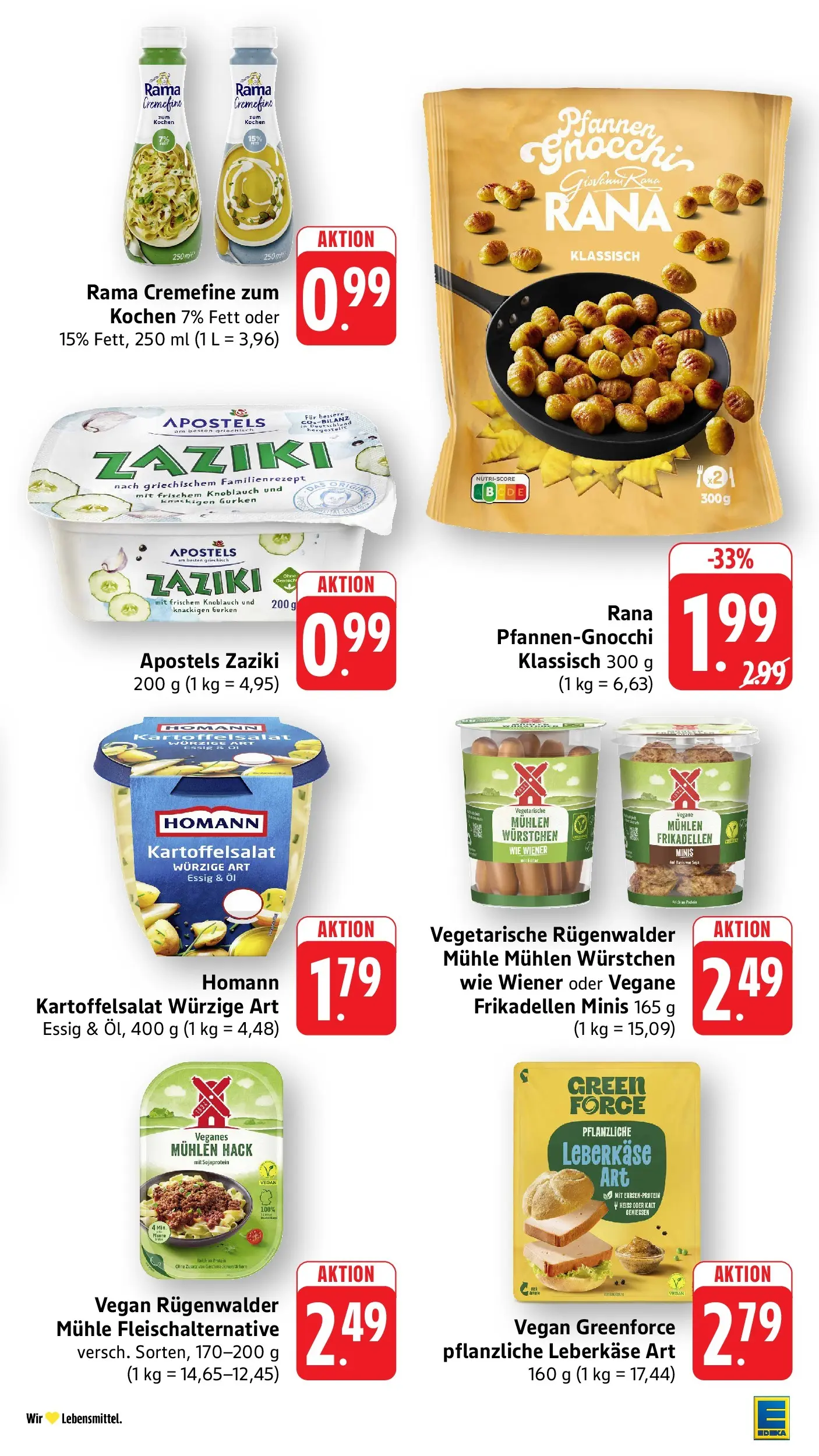 Edeka Prospekt Mühlheim / Donau (ab 27.07.2026) » Angebote Online | Seite: 17 | Produkte: Mühle, Essig, Rama cremefine, Gurken