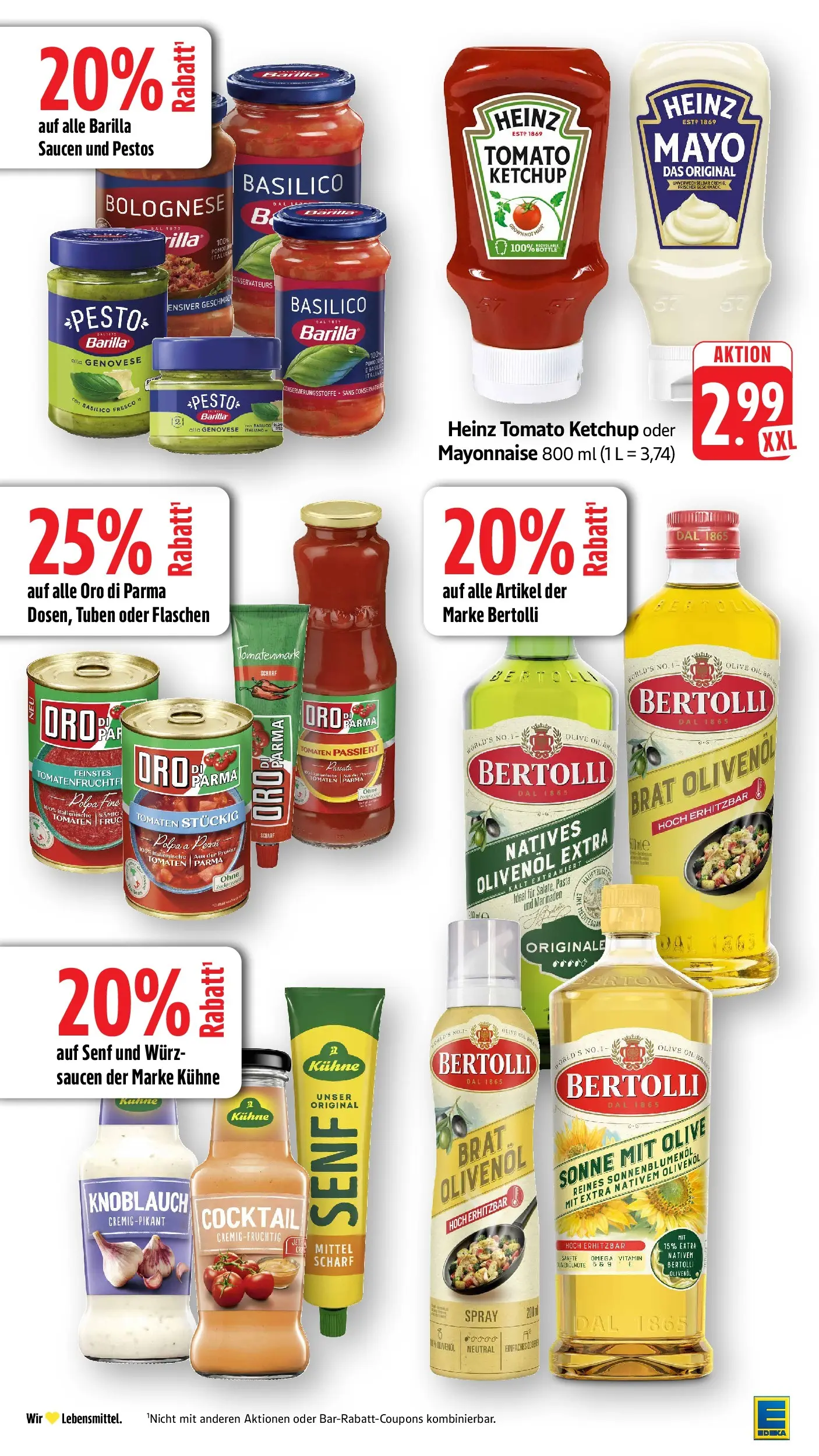 Edeka Prospekt Mühlheim / Donau (ab 27.07.2026) » Angebote Online | Seite: 26 | Produkte: Sonnenblumenol, Oro di parma, Mayonnaise, Knoblauch