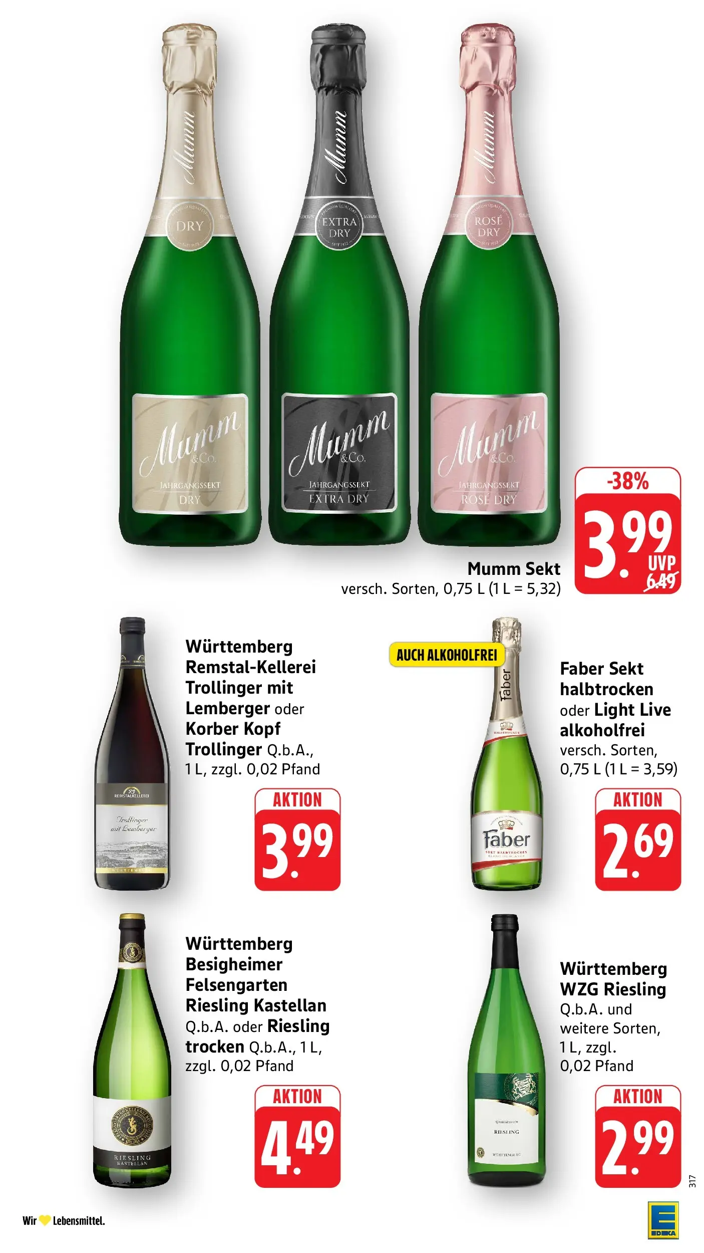 Edeka Prospekt Vaihingen-Kleinglattbach (ab 27.07.2026) » Angebote Online | Seite: 32 | Produkte: Mumm sekt, Sekt