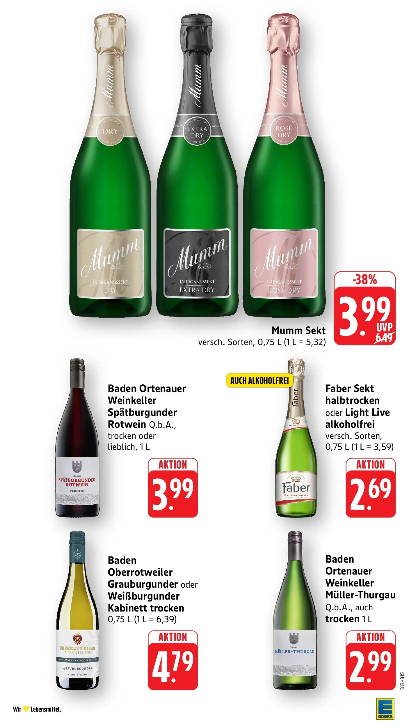 Edeka Prospekt Kirchzarten (ab 27.07.2026) » Angebote Online | Seite: 32 | Produkte: Mumm sekt, Rotwein, Sekt