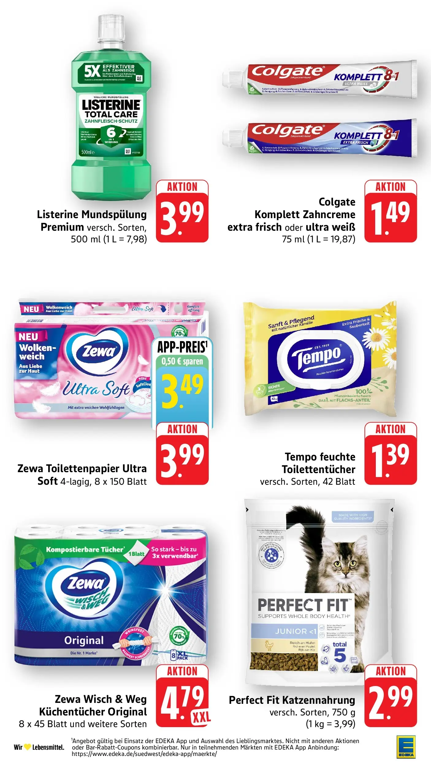 Edeka Prospekt Mühlheim / Donau (ab 27.07.2026) » Angebote Online | Seite: 35 | Produkte: Zewa, Tempo, Wein, Listerine