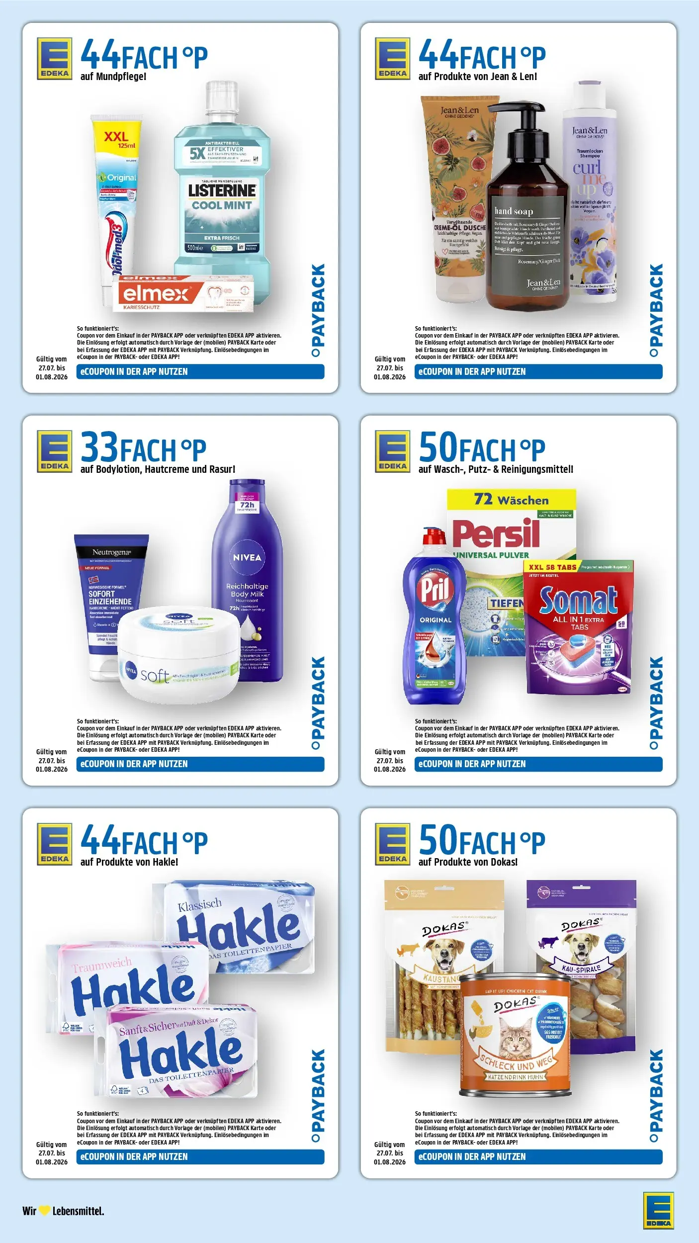 Edeka Prospekt Mühlheim / Donau (ab 27.07.2026) » Angebote Online | Seite: 36 | Produkte: Body Milk, Pril, Persil, Listerine