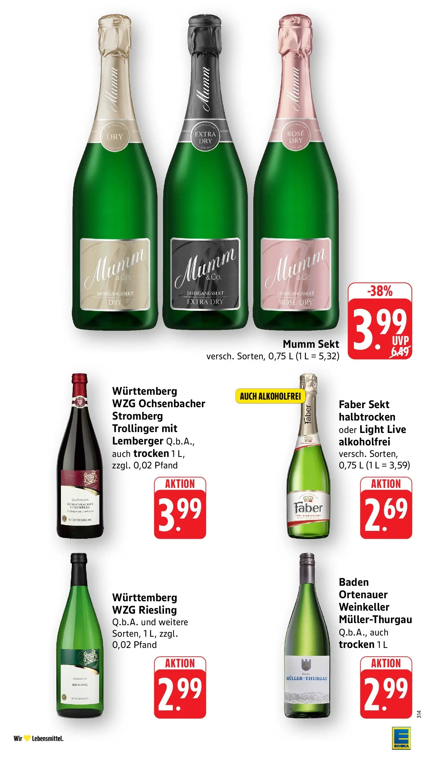 Edeka Prospekt Mühlheim / Donau (ab 27.07.2026) » Angebote Online | Seite: 32 | Produkte: Mumm sekt, Sekt