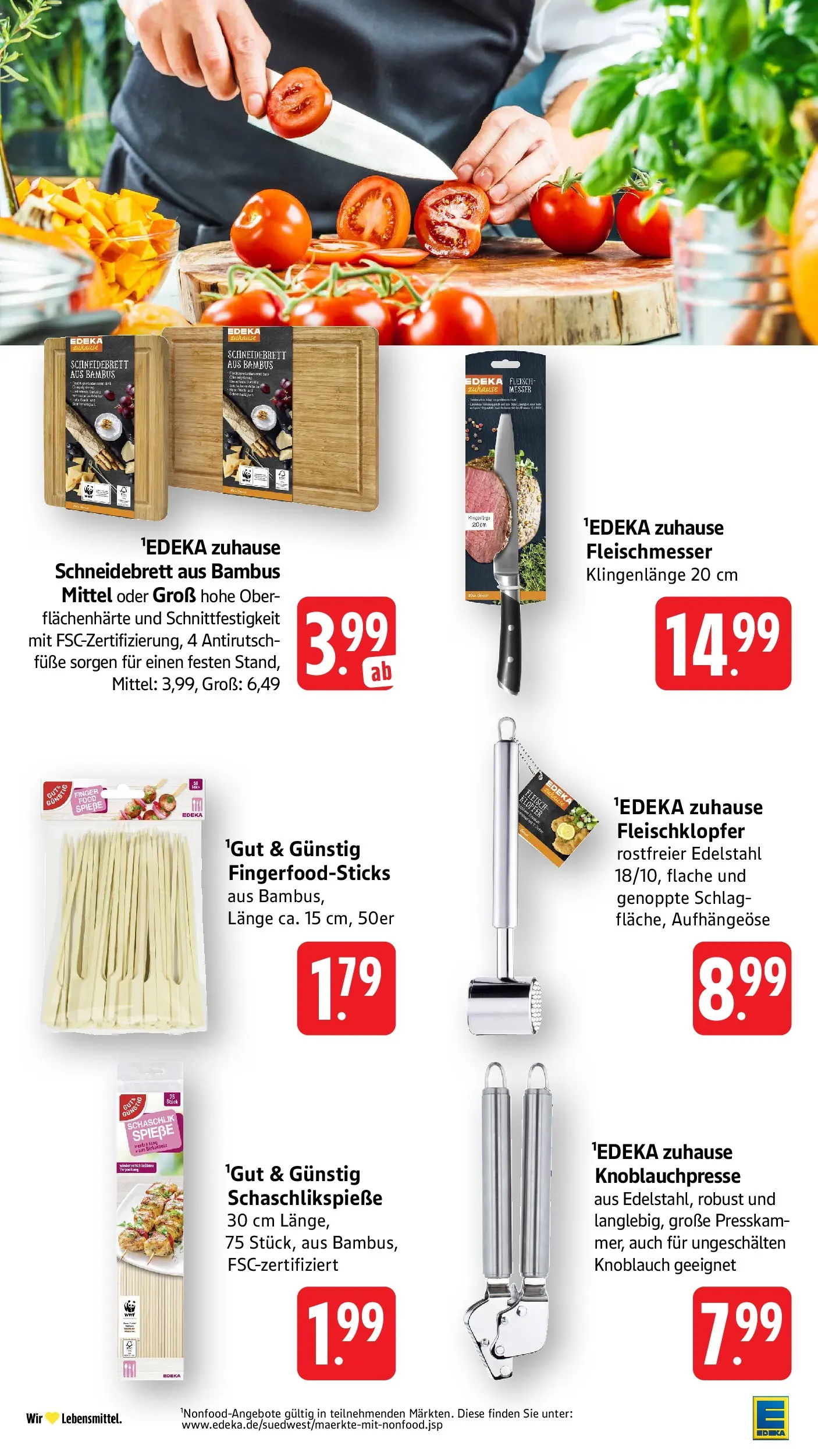 Edeka Prospekt Mühlheim / Donau (ab 27.07.2026) » Angebote Online | Seite: 38 | Produkte: Knoblauch, Fleisch