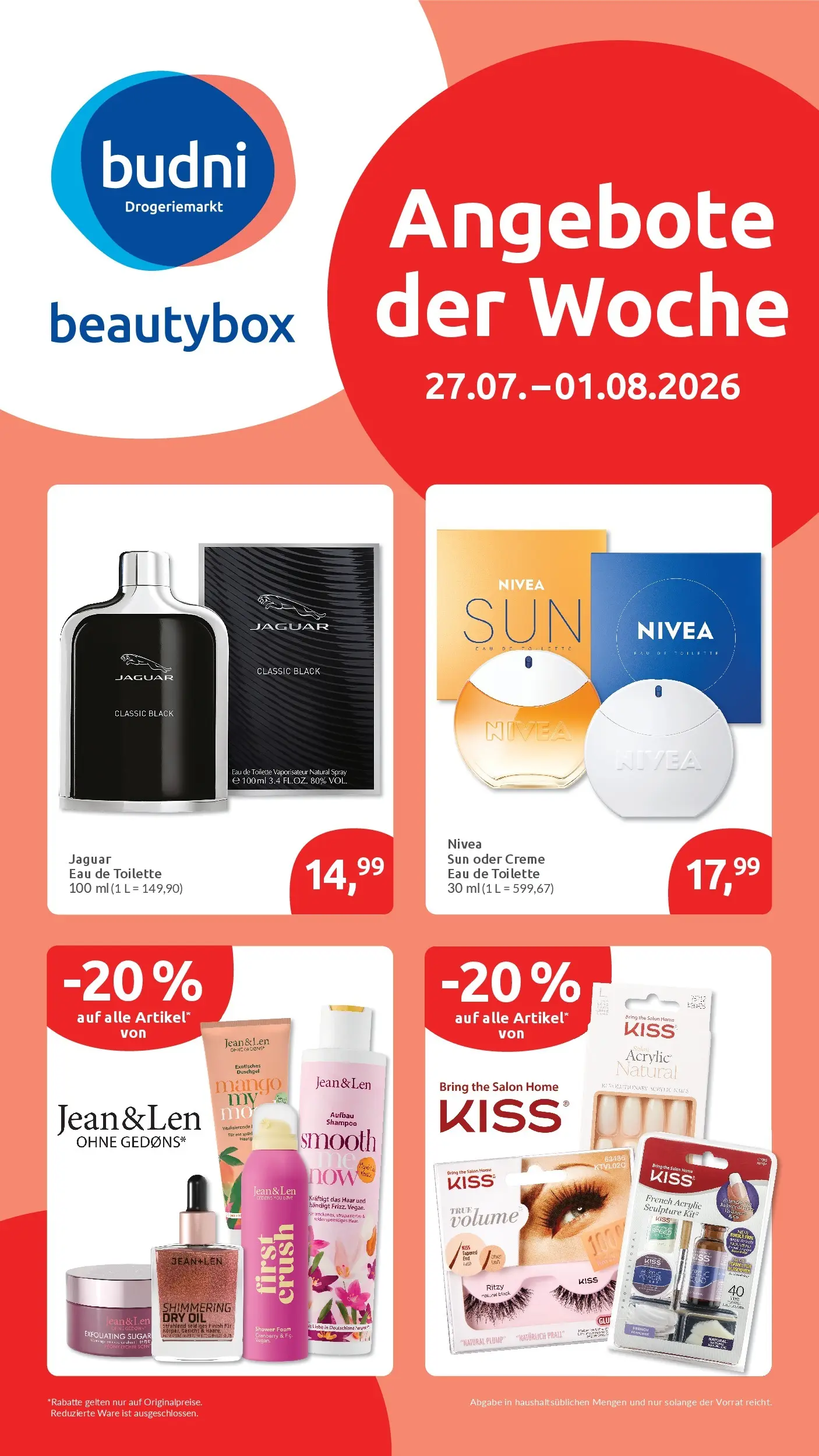 Edeka Prospekt Beckingen (ab 27.07.2026) » Angebote Online | Seite: 44 | Produkte: Toilette, Eau de Toilette, Shampoo, Duschgel