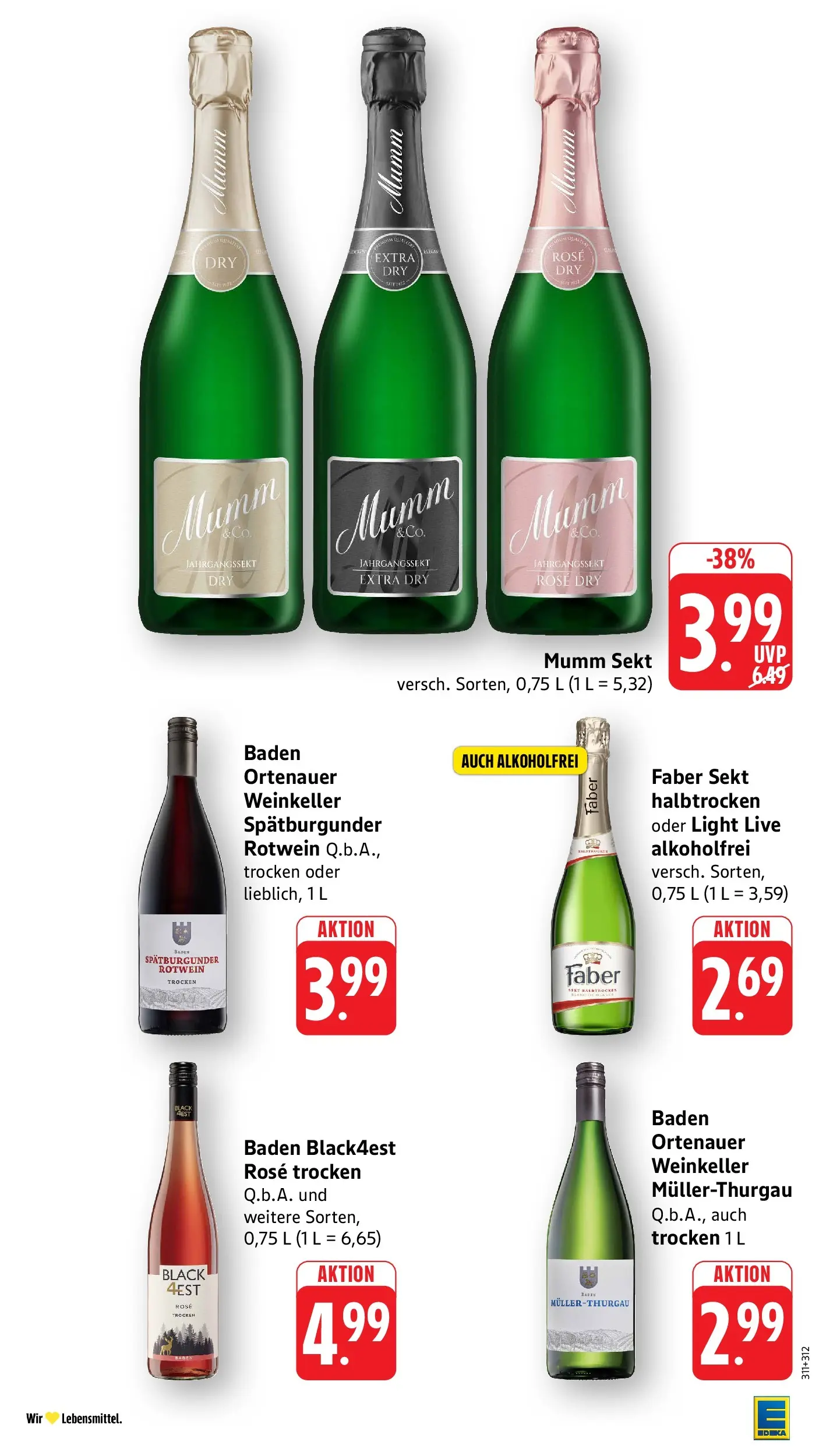Edeka Prospekt Wolfach (ab 27.07.2026) » Angebote Online | Seite: 32 | Produkte: Mumm sekt, Rotwein, Sekt, Rotwein trocken