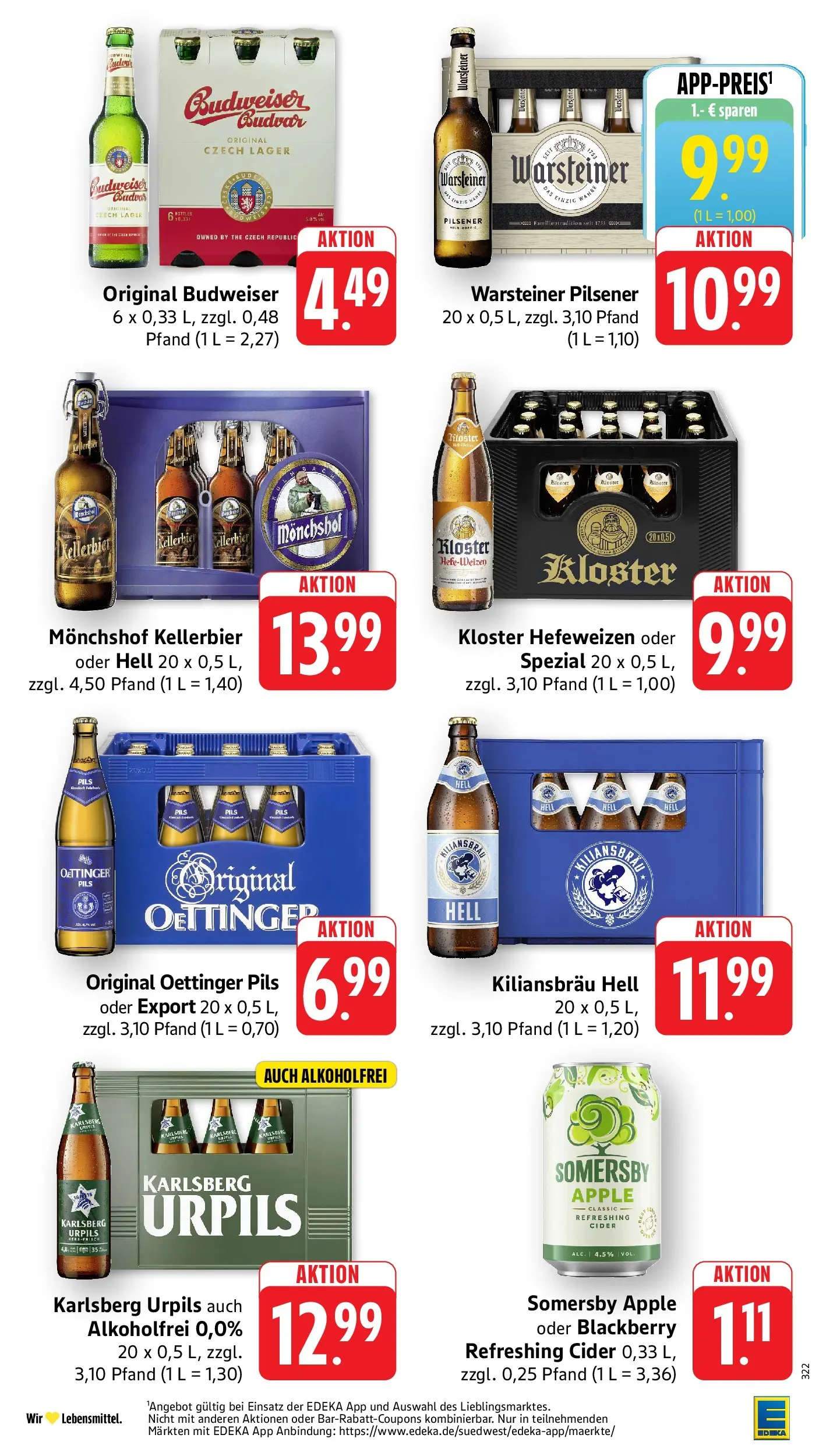 Edeka Prospekt Beckingen (ab 27.07.2026) » Angebote Online | Seite: 31 | Produkte: Oettinger, Apple, Warsteiner, Budweiser