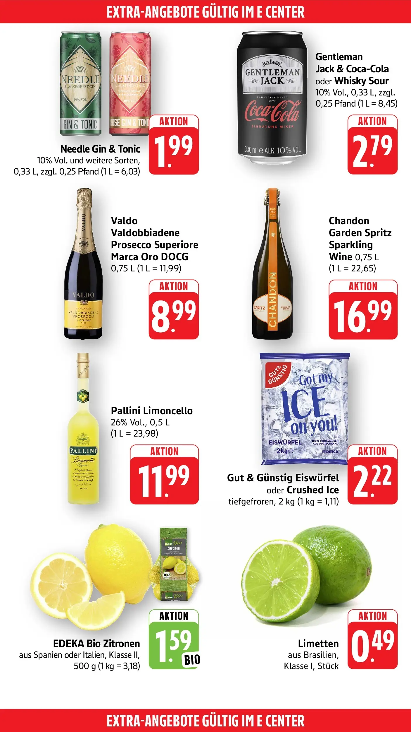 Edeka Prospekt Heilbronn (ab 27.07.2026) » Angebote Online | Seite: 49 | Produkte: Whisky, Limetten, Prosecco, Limoncello