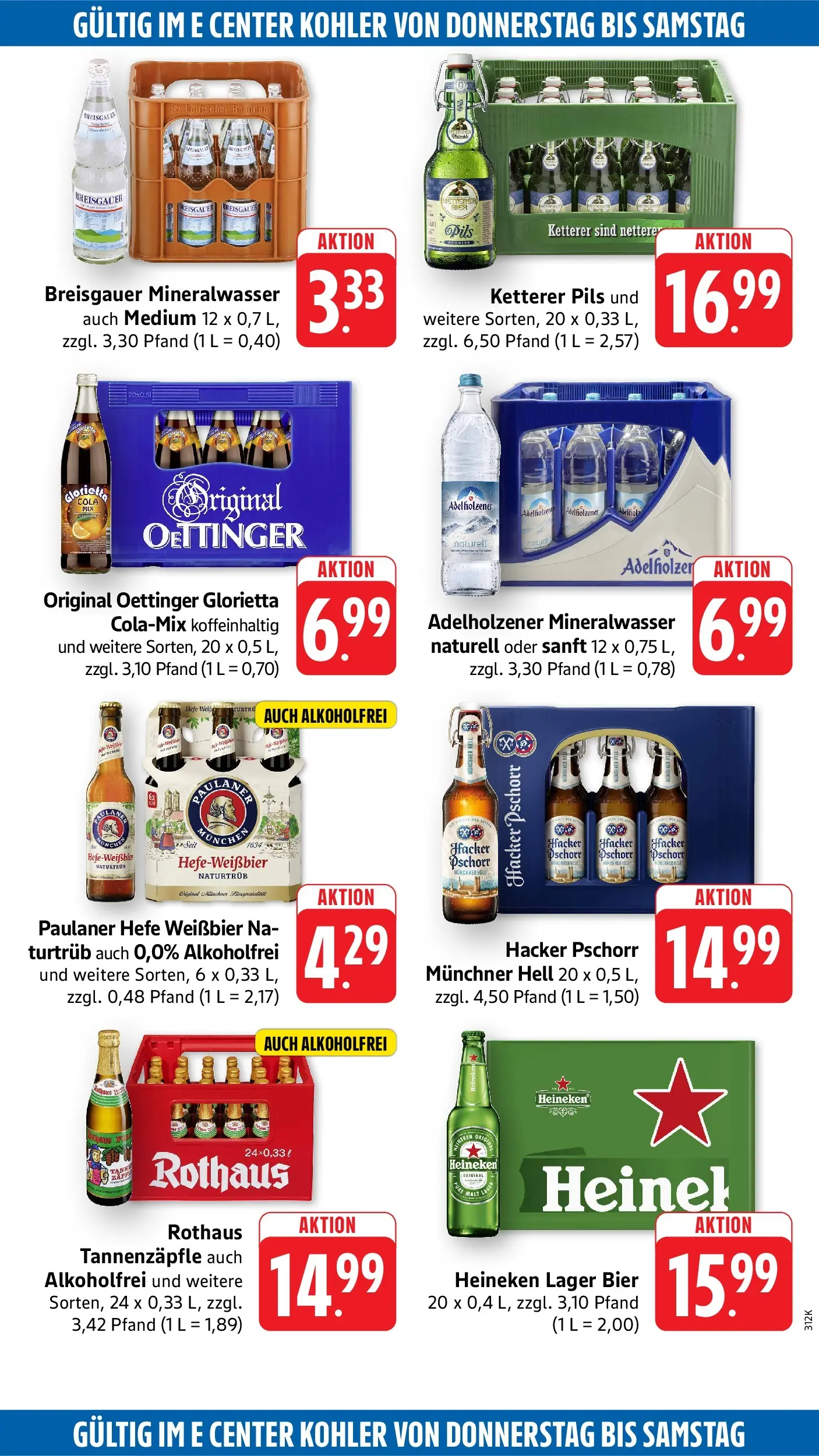 Edeka Prospekt Ettenheim (ab 27.07.2026) » Angebote Online | Seite: 48 | Produkte: Bier, Pils, Adelholzener, Hefe weissbier