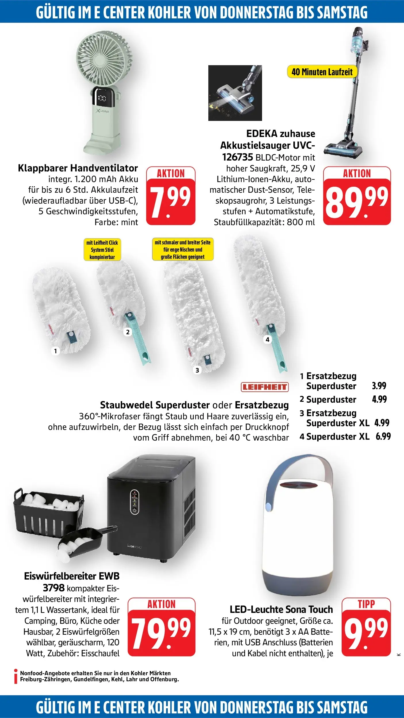 Edeka Prospekt Ettenheim (ab 27.07.2026) » Angebote Online | Seite: 55 | Produkte: Kabel, USB, Batterien, Eis