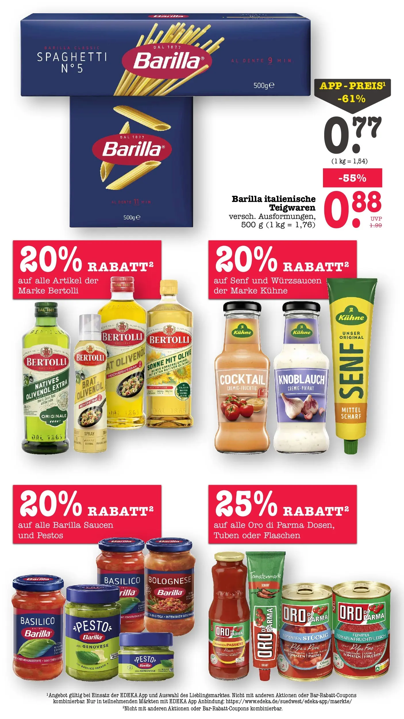 Edeka Prospekt Offenbach (ab 27.07.2026) ยป Angebote Online | Seite: 34 | Produkte: Barilla, Olivenol, Oro di parma, Knoblauch Edeka Prospekt Offenbach (ab 27.07.2026) ยป Angebote Online | Seite: 34 | Produkte: Barilla, Olivenol, Oro di parma, Knoblauch