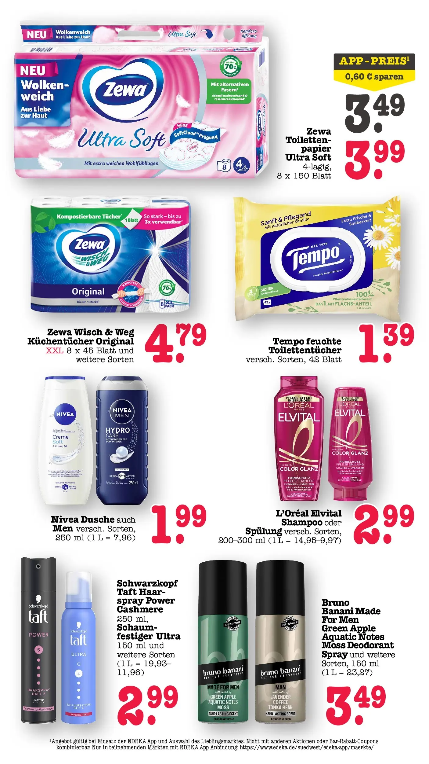 Edeka Prospekt Offenbach (ab 27.07.2026) ยป Angebote Online | Seite: 54 | Produkte: Dusche, Zewa, Shampoo, Creme Edeka Prospekt Offenbach (ab 27.07.2026) ยป Angebote Online | Seite: 54 | Produkte: Dusche, Zewa, Shampoo, Creme