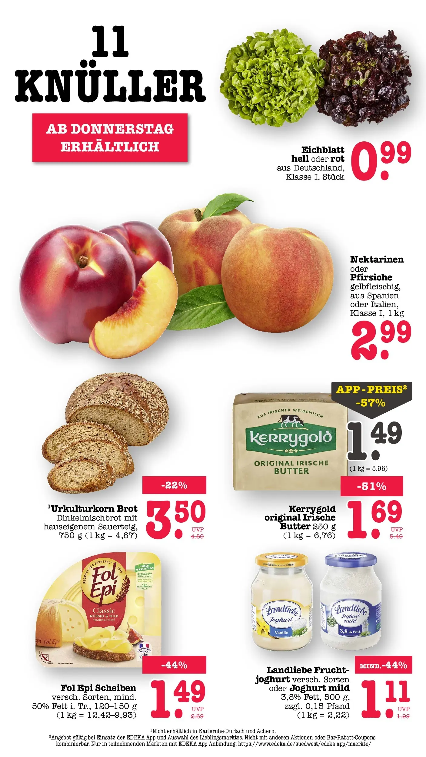 Edeka Prospekt Offenbach (ab 27.07.2026) ยป Angebote Online | Seite: 63 | Produkte: Butter, Nektarinen, Joghurt, Brot Edeka Prospekt Offenbach (ab 27.07.2026) ยป Angebote Online | Seite: 63 | Produkte: Butter, Nektarinen, Joghurt, Brot