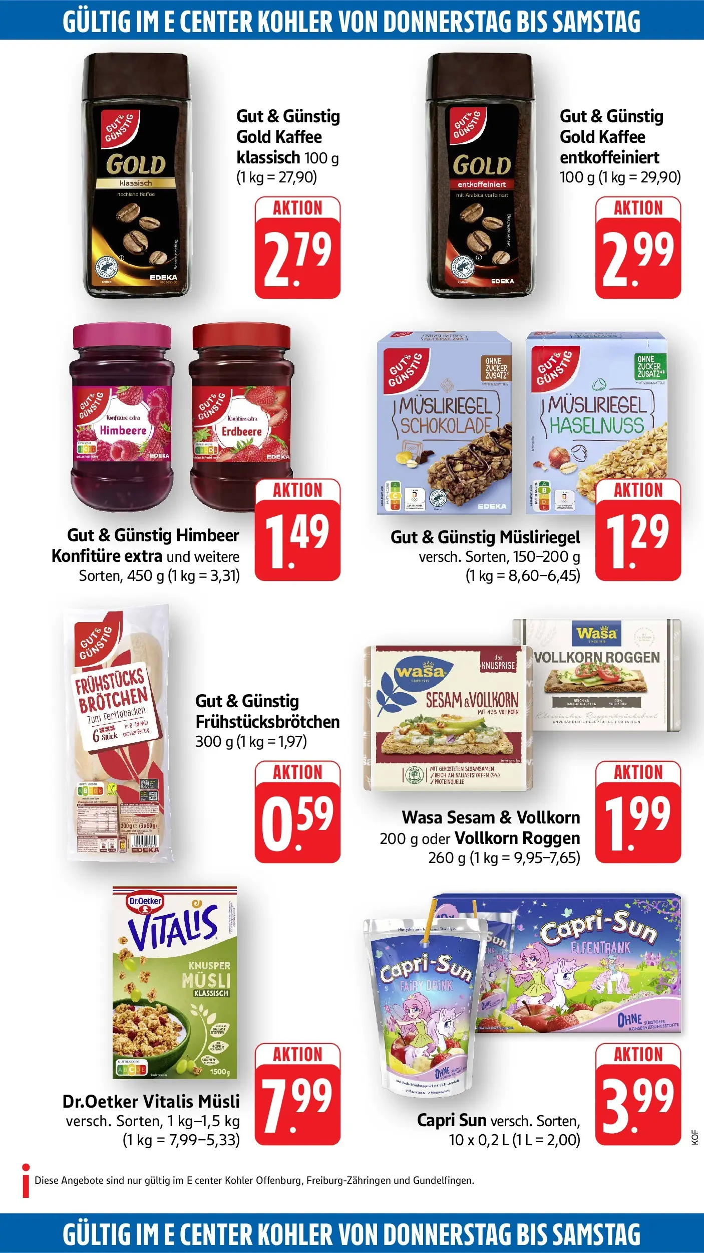 Edeka Prospekt Offenburg (ab 27.07.2026) » Angebote Online | Seite: 54 | Produkte: Musli, Capri sun, Kaffee, Zucker