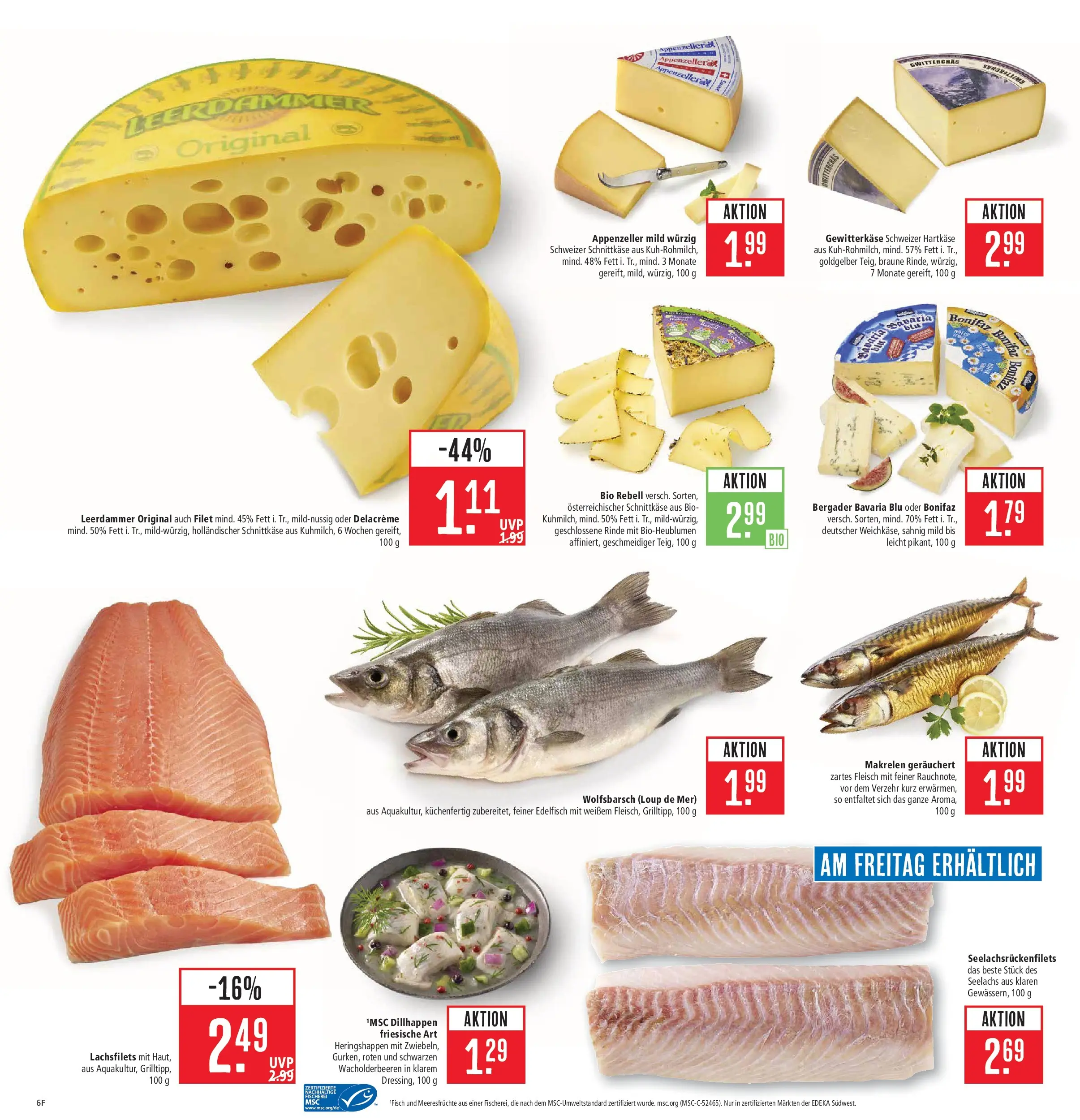 Marktkauf Prospekt Schorndorf (ab 27.07.2026) » Angebote online | Seite: 8 | Produkte: Leerdammer, Meeresfrüchte, Fleisch