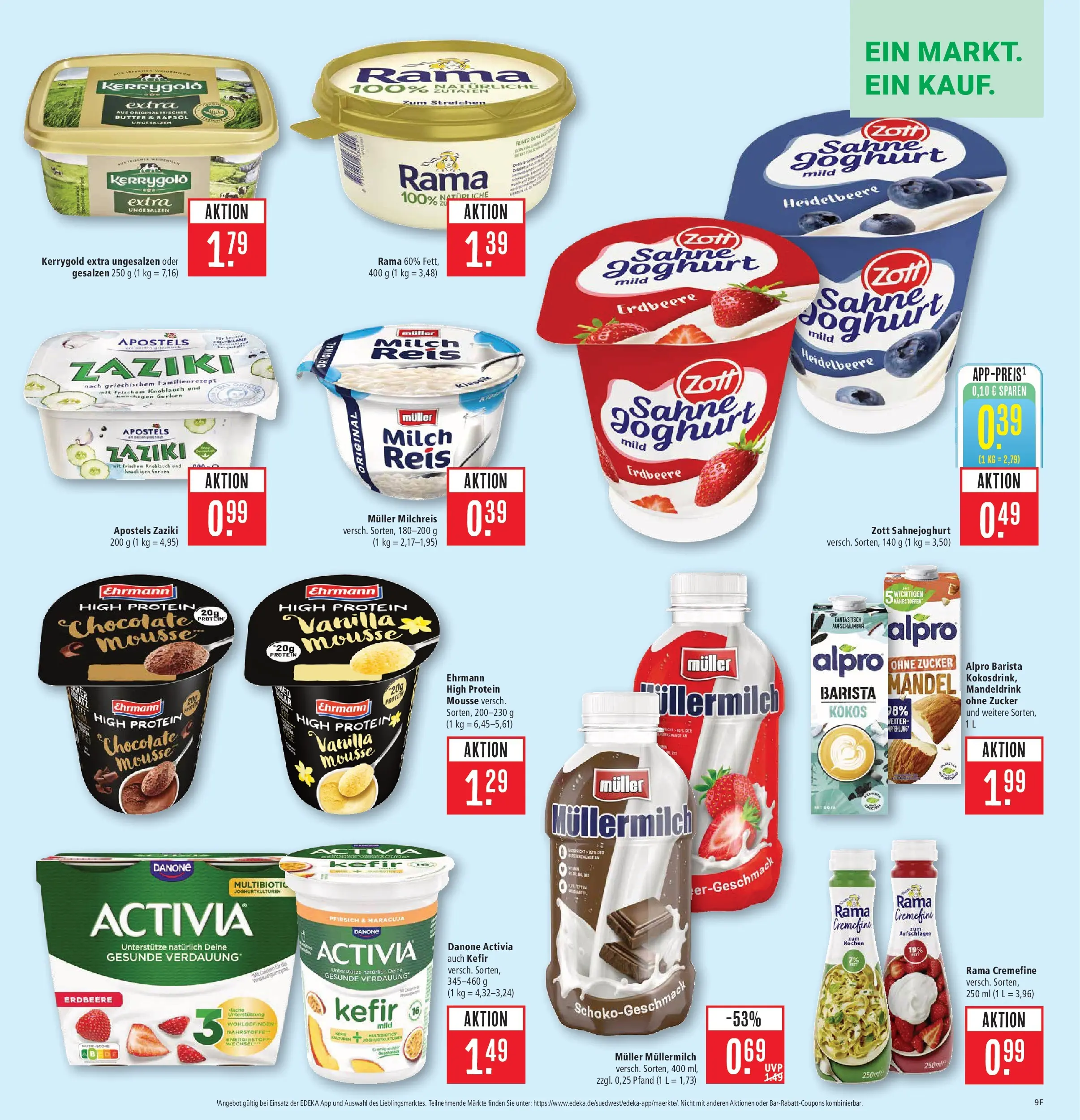 Marktkauf Prospekt Schorndorf (ab 27.07.2026) » Angebote online | Seite: 11 | Produkte: Danone activia, Butter, Knoblauch, Pfirsich