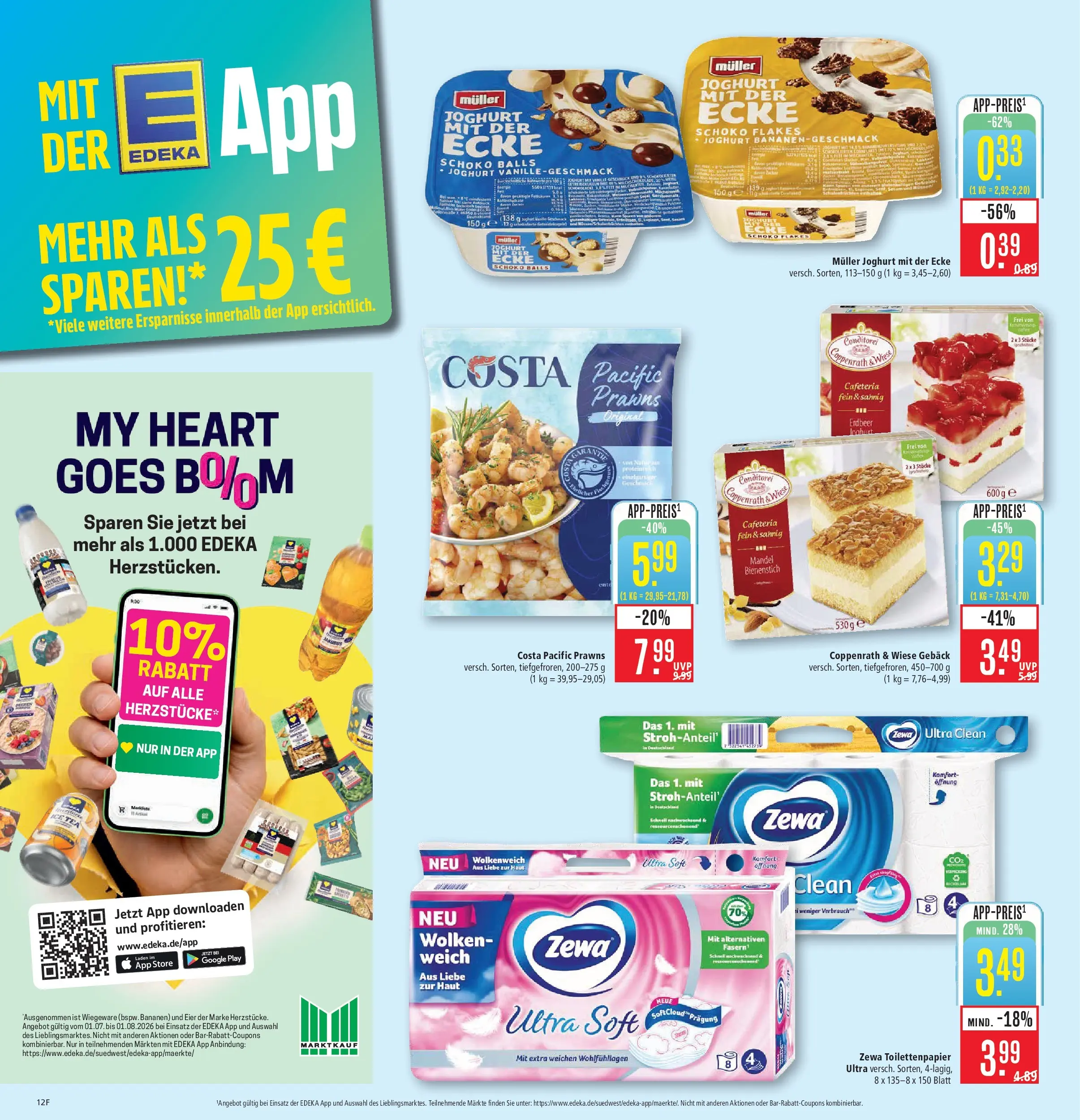 Marktkauf Prospekt Schorndorf (ab 27.07.2026) » Angebote online | Seite: 16 | Produkte: Joghurt, Eier, Zewa, Toilettenpapier