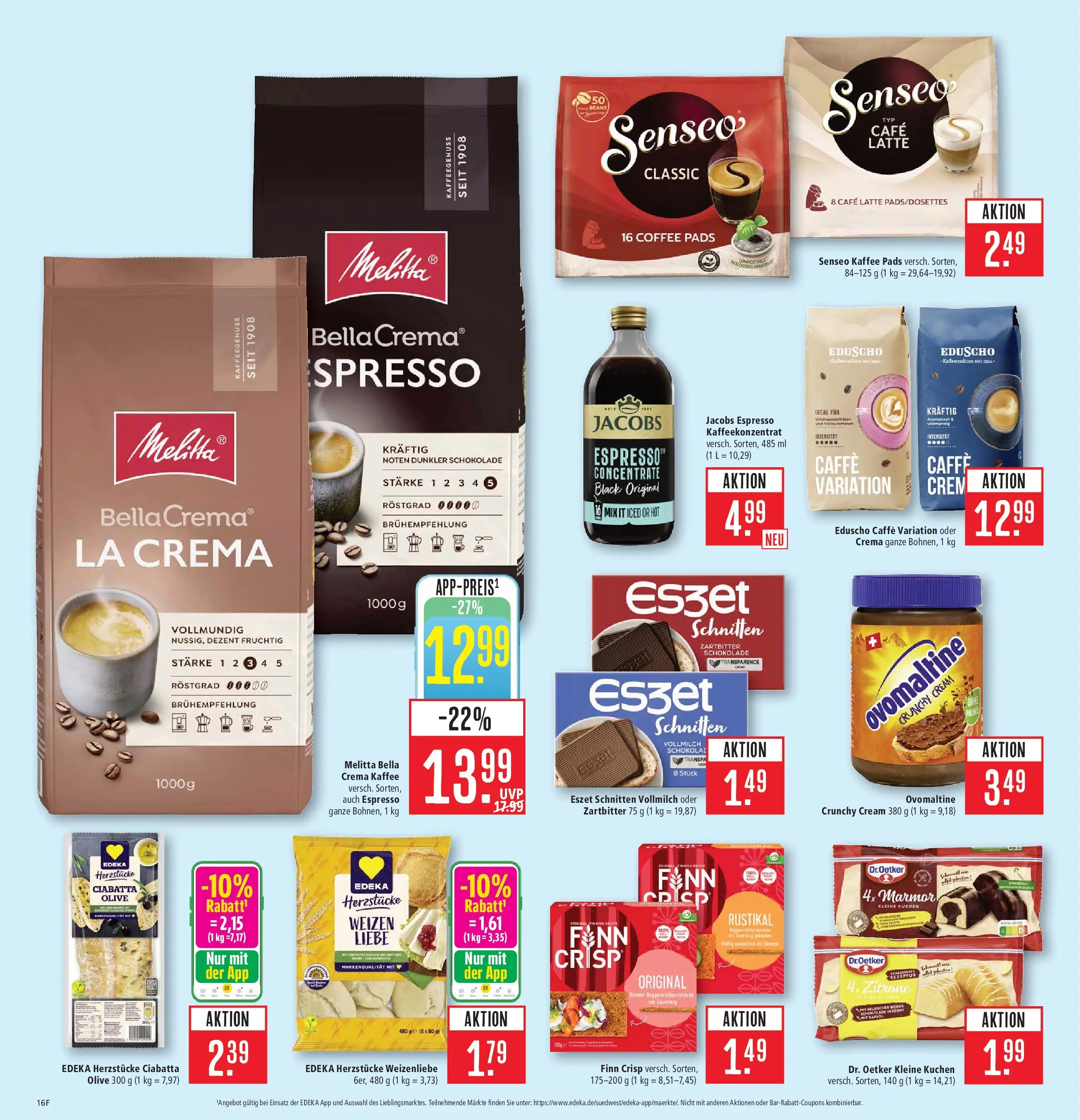 Marktkauf Prospekt Schorndorf (ab 27.07.2026) » Angebote online | Seite: 22 | Produkte: Ovomaltine, Kaffee, Schokolade, Kuchen