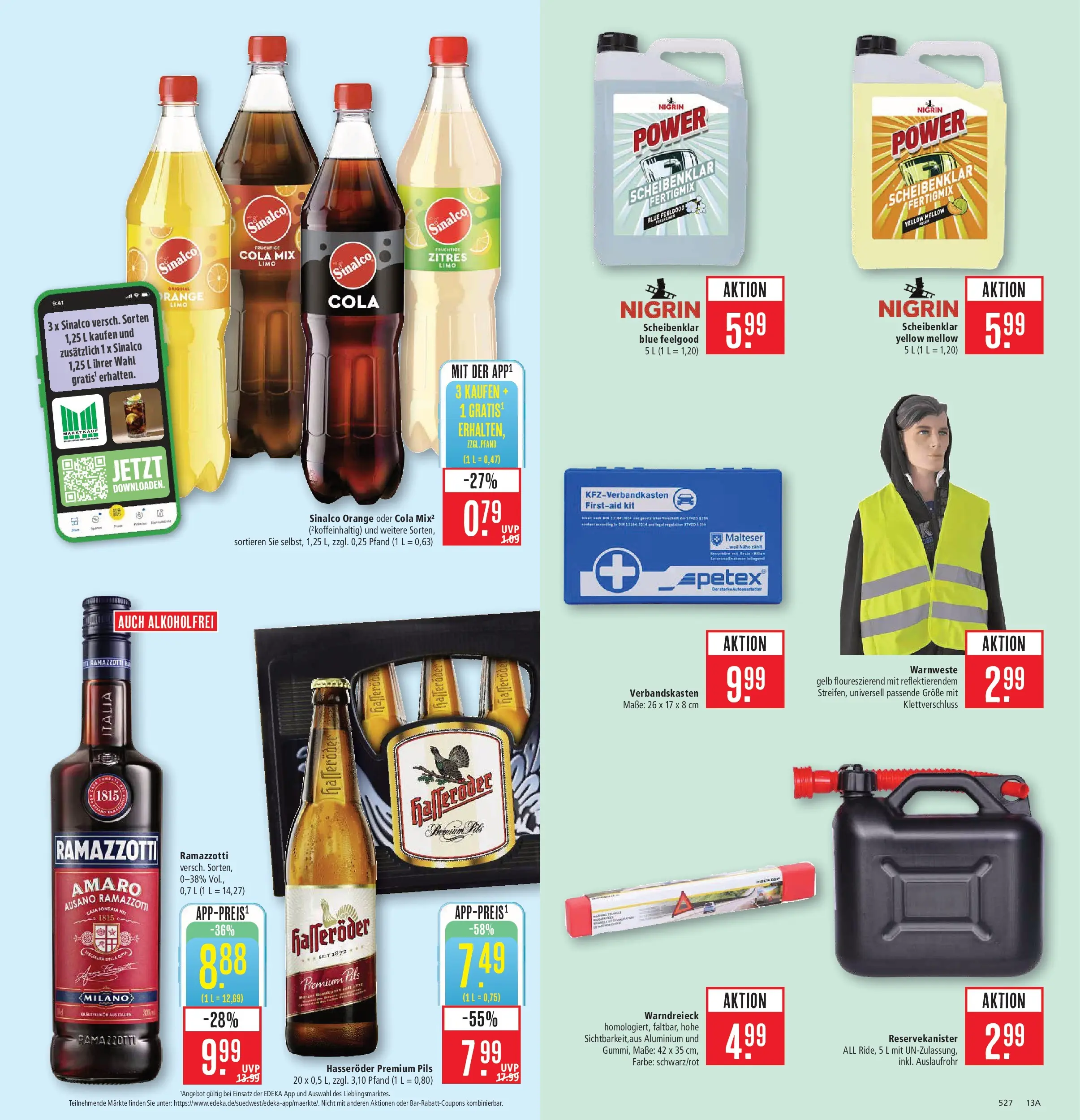 Marktkauf Prospekt Aschaffenburg (ab 27.07.2026) » Angebote online | Seite: 17 | Produkte: Sinalco, Pils, Hasseröder, Ramazzotti