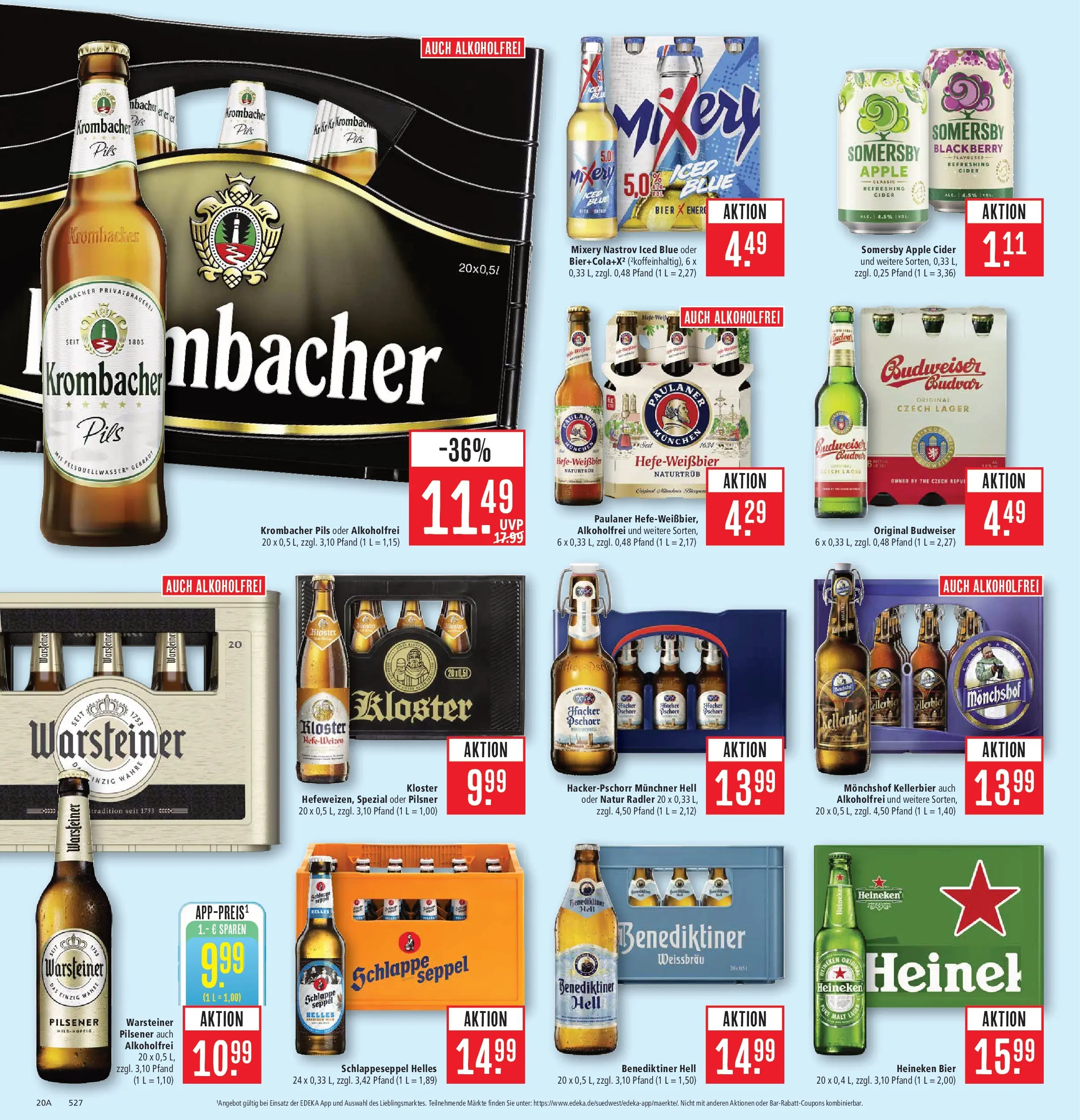 Marktkauf Prospekt Aschaffenburg (ab 27.07.2026) » Angebote online | Seite: 28 | Produkte: Mixer, Bier, Krombacher, Mixery