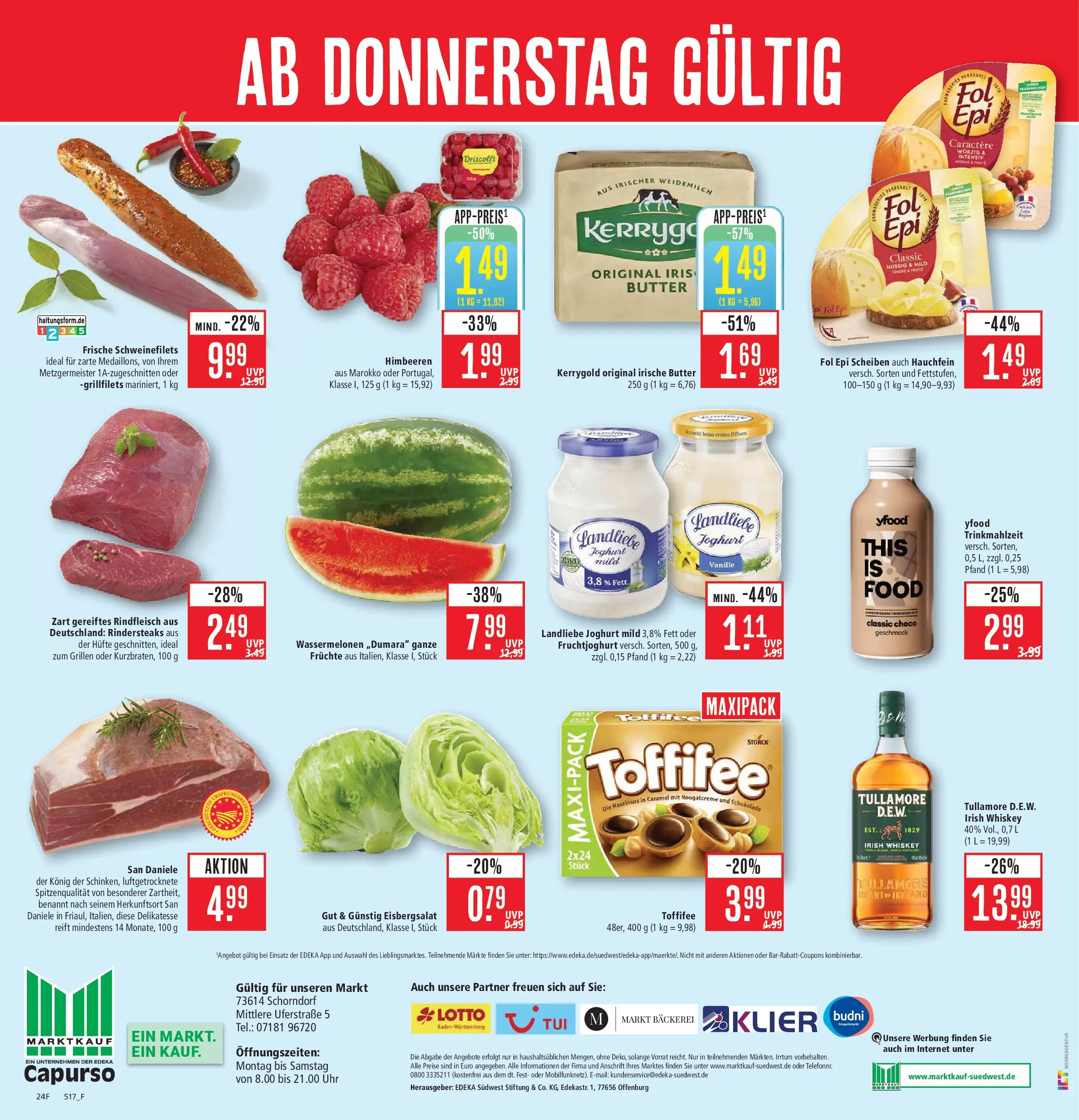Marktkauf Prospekt Schorndorf (ab 27.07.2026) » Angebote online | Seite: 32 | Produkte: Butter, Schokolade, YFood, Rindfleisch