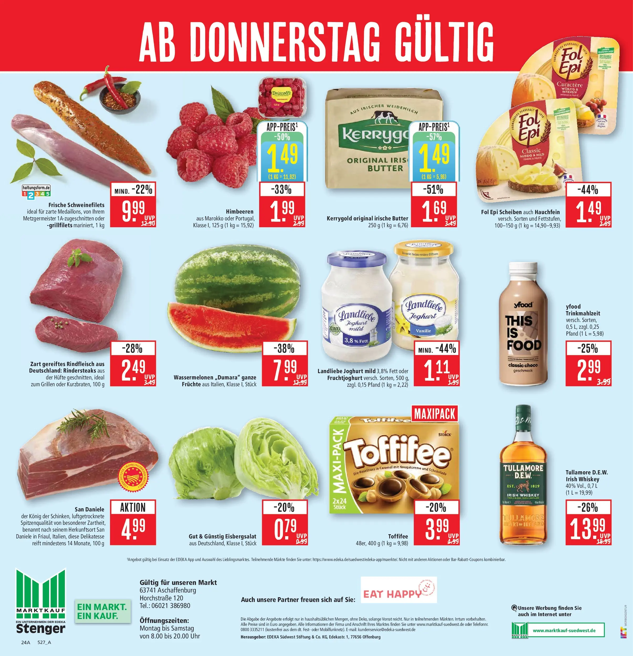 Marktkauf Prospekt Aschaffenburg (ab 27.07.2026) » Angebote online | Seite: 32 | Produkte: Butter, Schokolade, Whiskey, Uhr